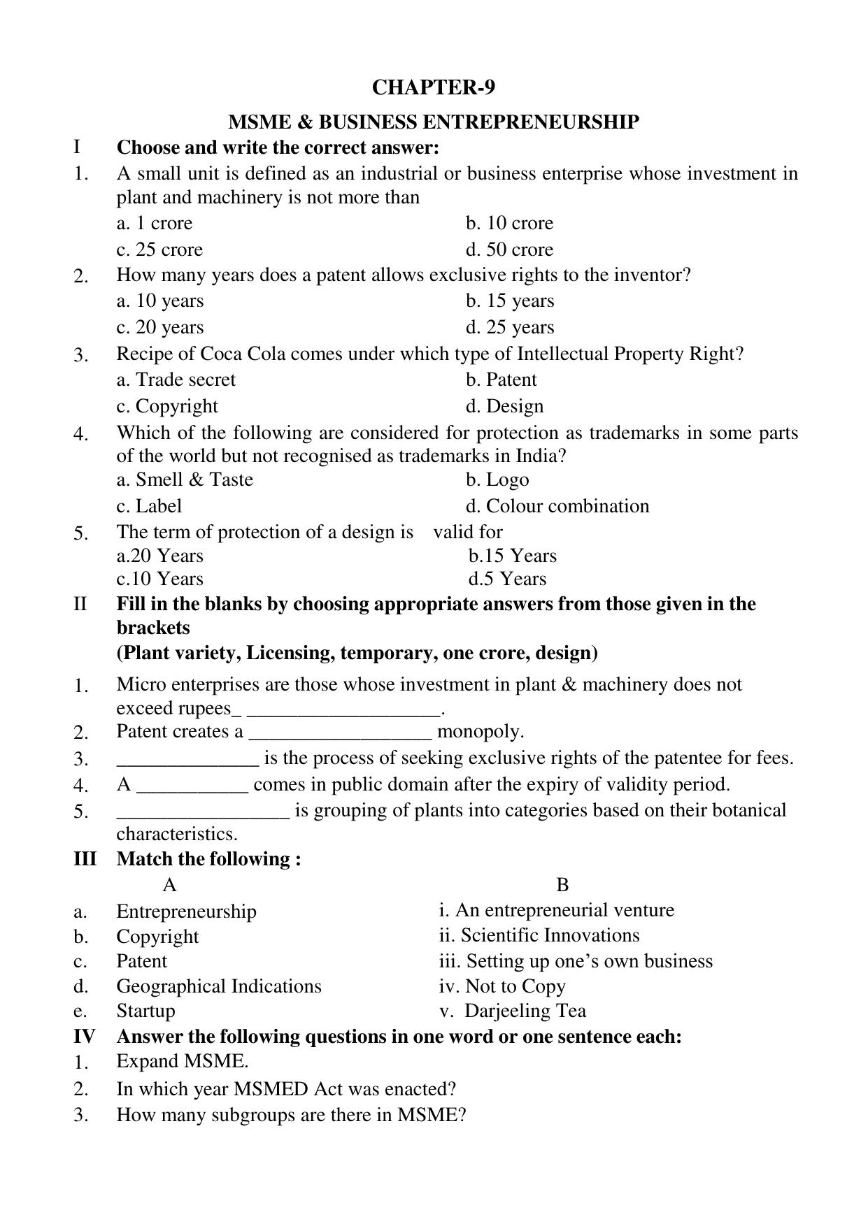 Karnataka 1st PUC Question Bank 2025 - Business Studies English - Page 25
