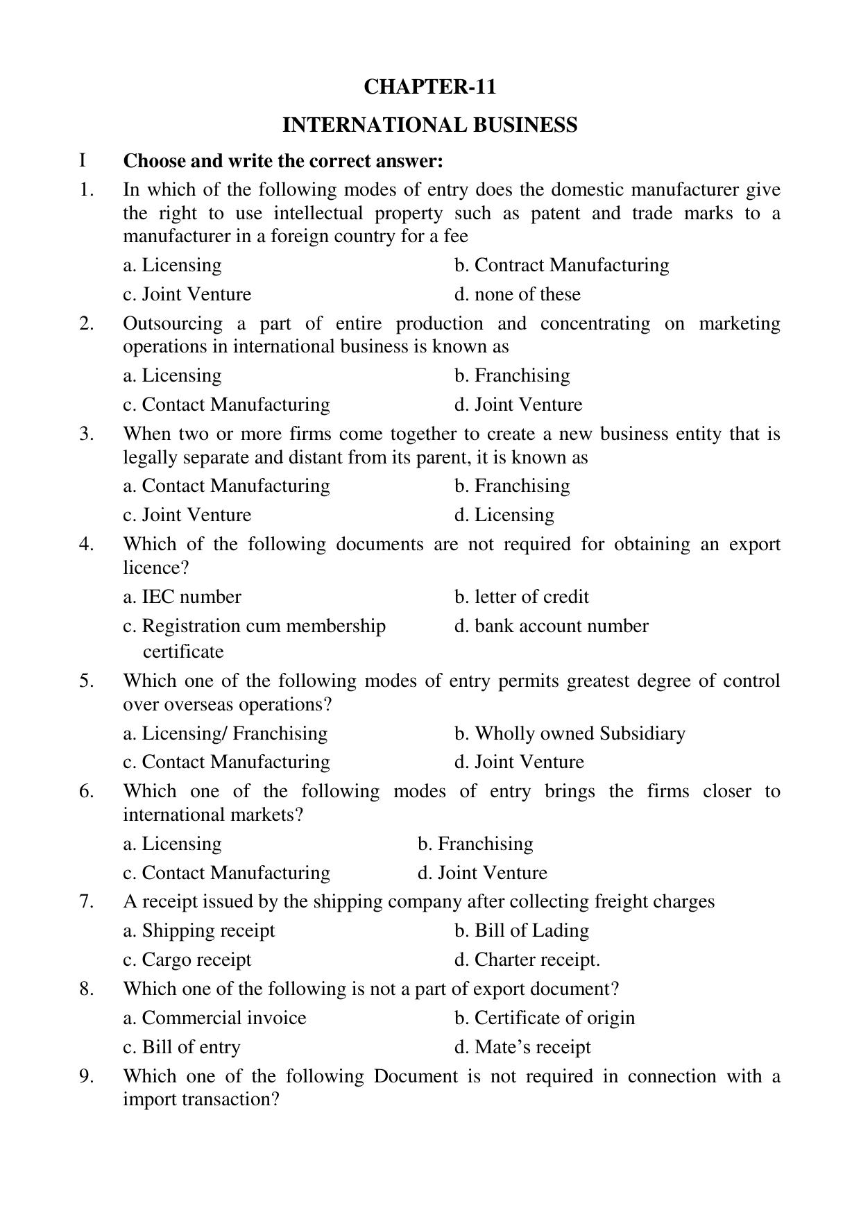 Karnataka 1st PUC Question Bank 2025 - Business Studies English - Page 31