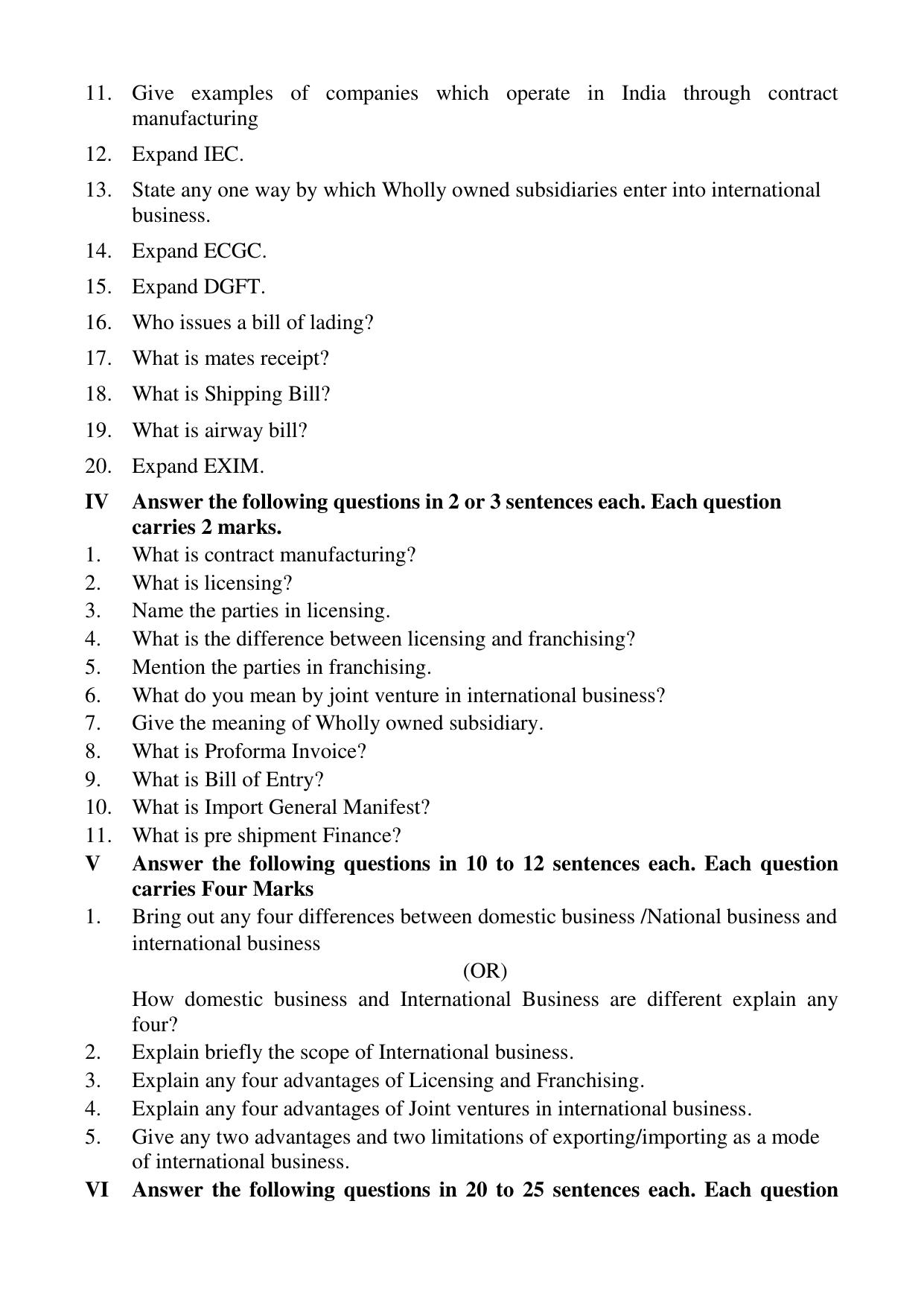 Karnataka 1st PUC Question Bank 2025 - Business Studies English - Page 33
