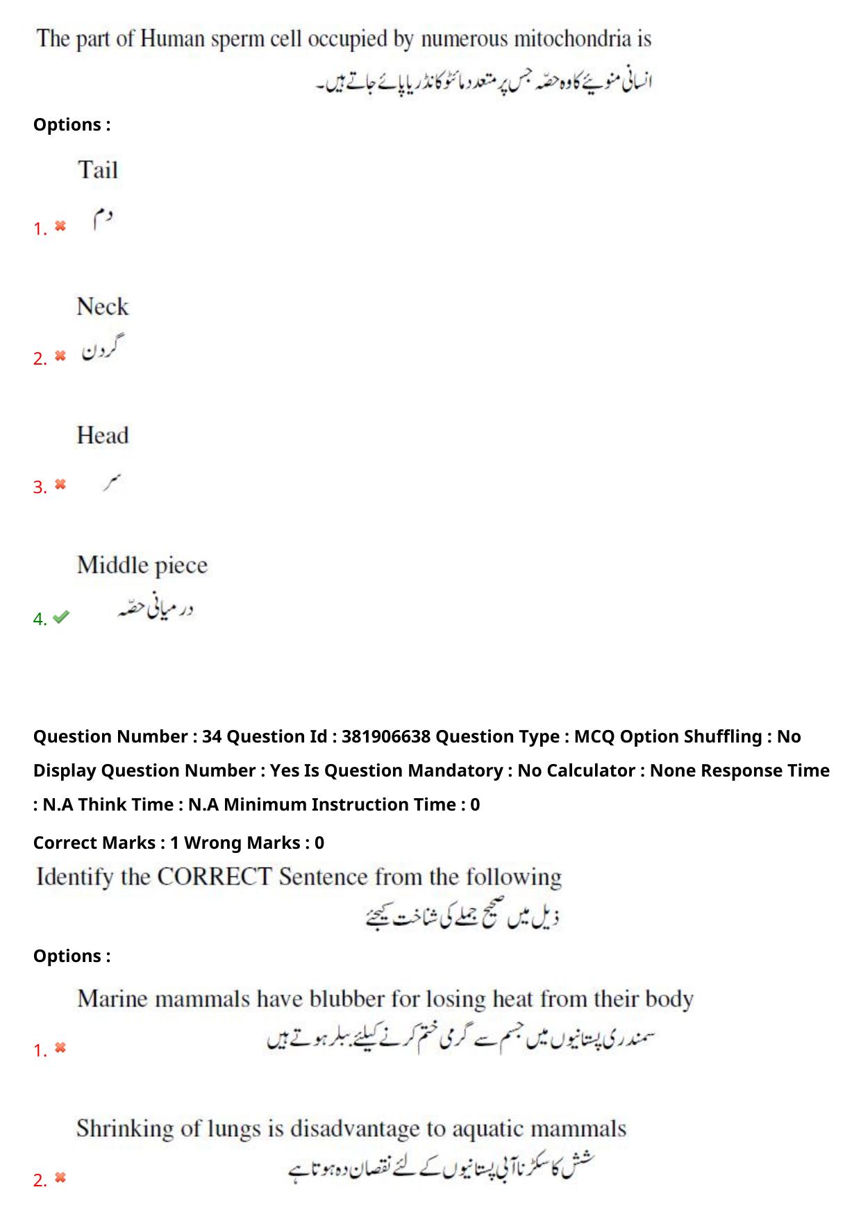 TS EDCET: 23rd May 2024 Shift 1 (URDU) Question Paper and Answer Key - Page 24
