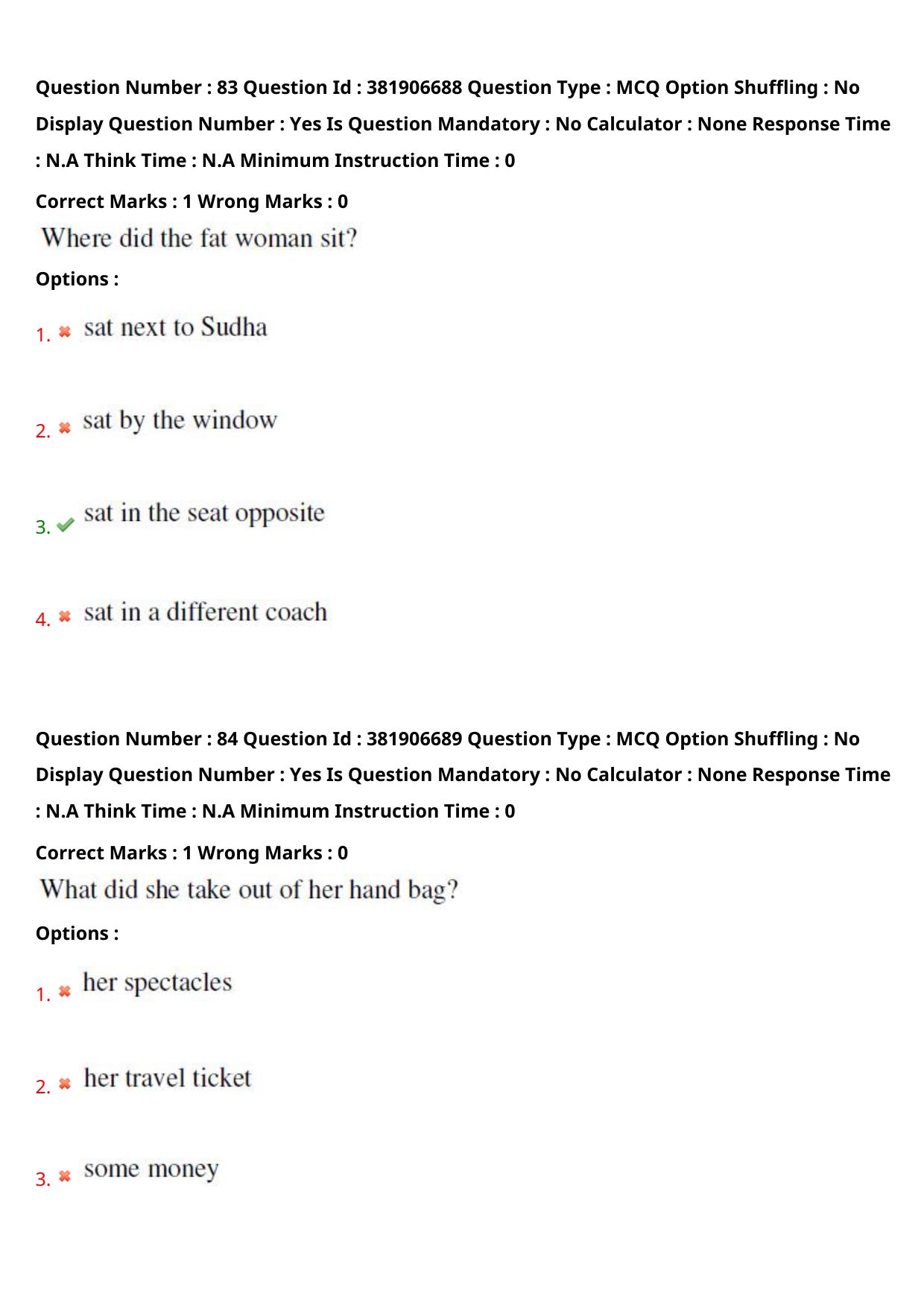 TS EDCET: 23rd May 2024 Shift 1 (URDU) Question Paper and Answer Key - Page 62