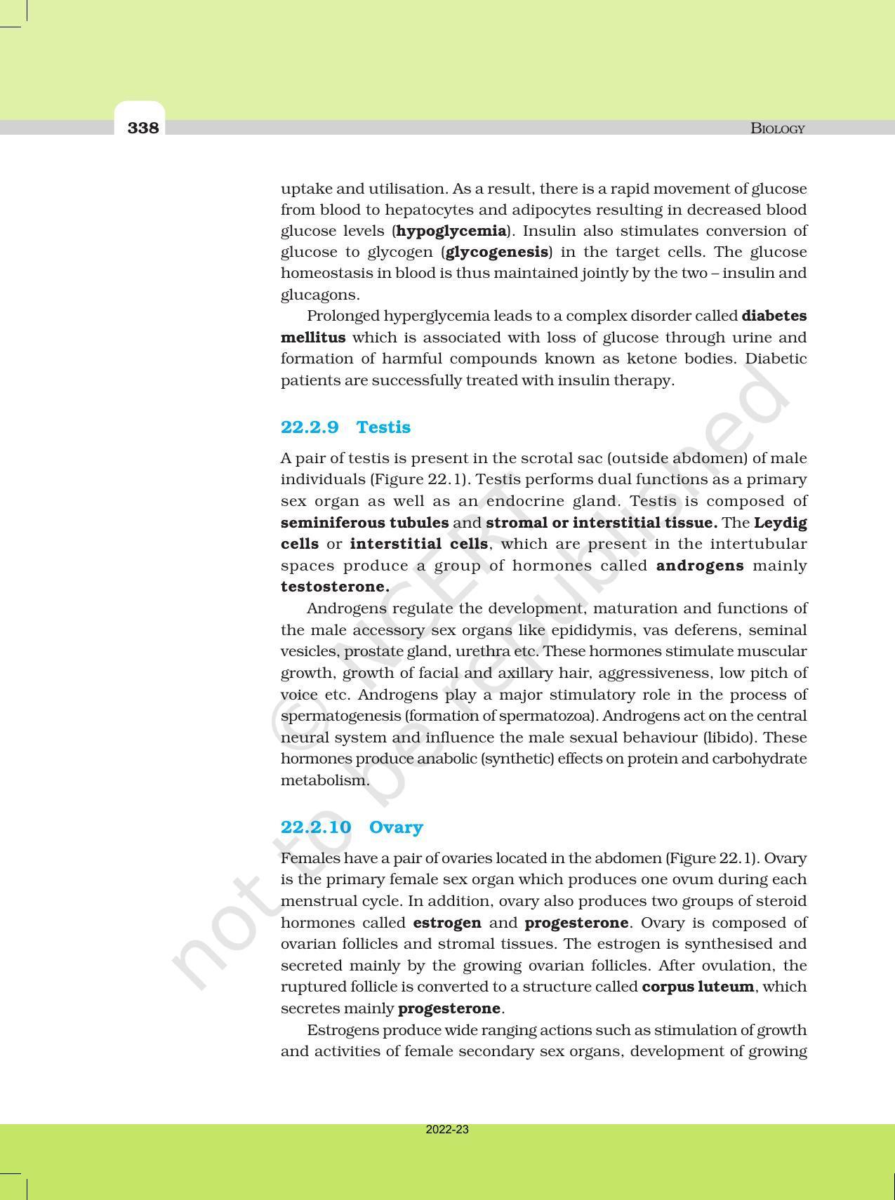 NCERT Book for Class 11 Biology Chapter 22 Chemical Coordination and Integration - Page 8
