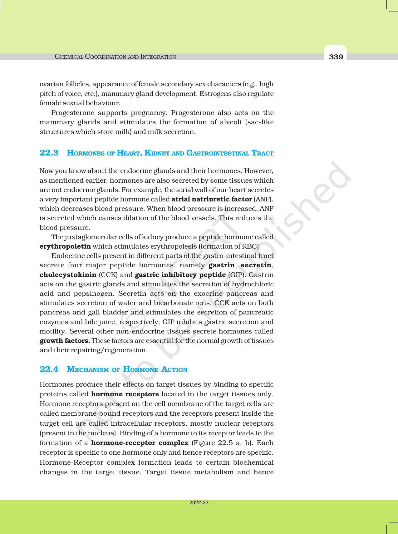 NCERT Book for Class 11 Biology Chapter 22 Chemical Coordination and Integration - Page 9