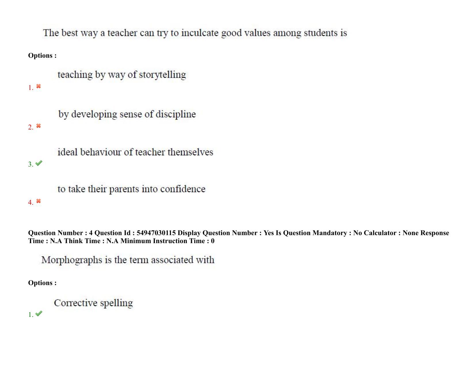 AP RCET 2022: Zoology - 19-10-2022 (Wednesday) Session-II Question Paper With keys - Page 4