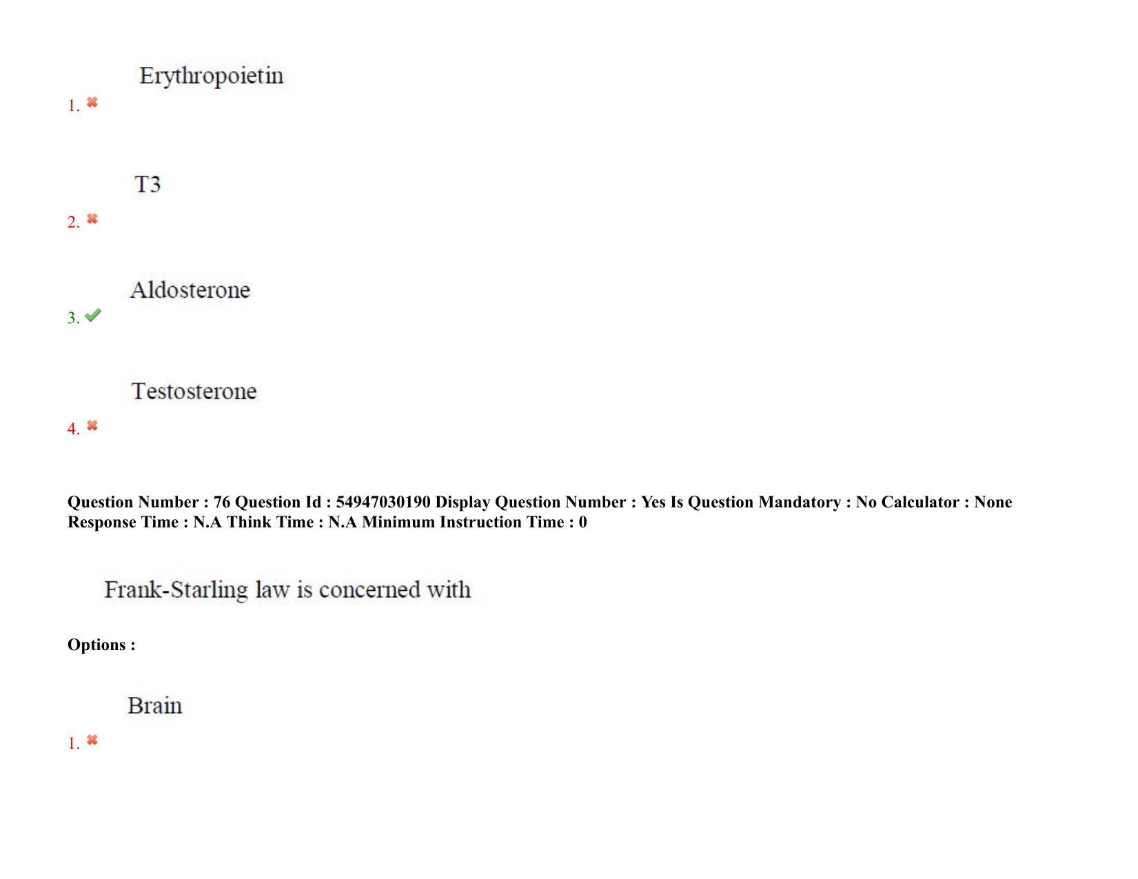 AP RCET 2022: Zoology - 19-10-2022 (Wednesday) Session-II Question Paper With keys - Page 60