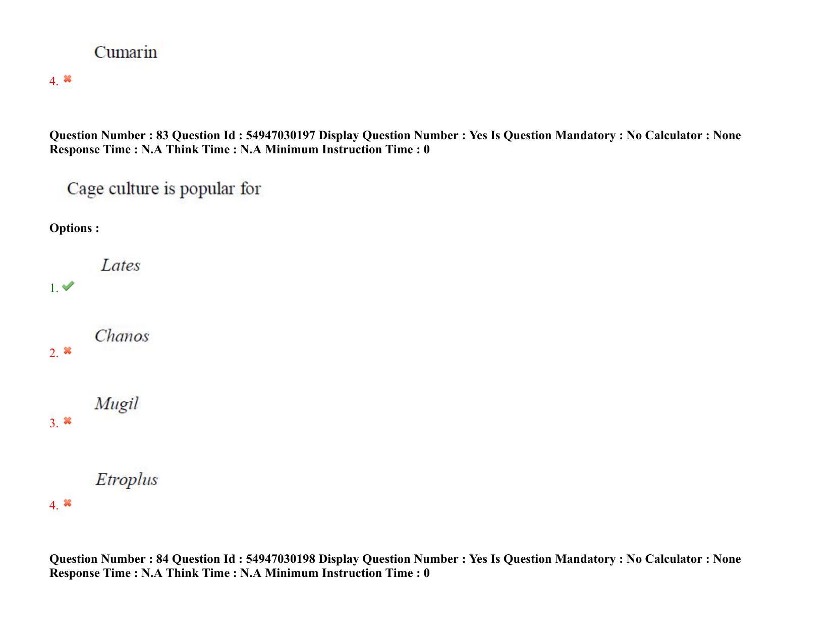 AP RCET 2022: Zoology - 19-10-2022 (Wednesday) Session-II Question Paper With keys - Page 66
