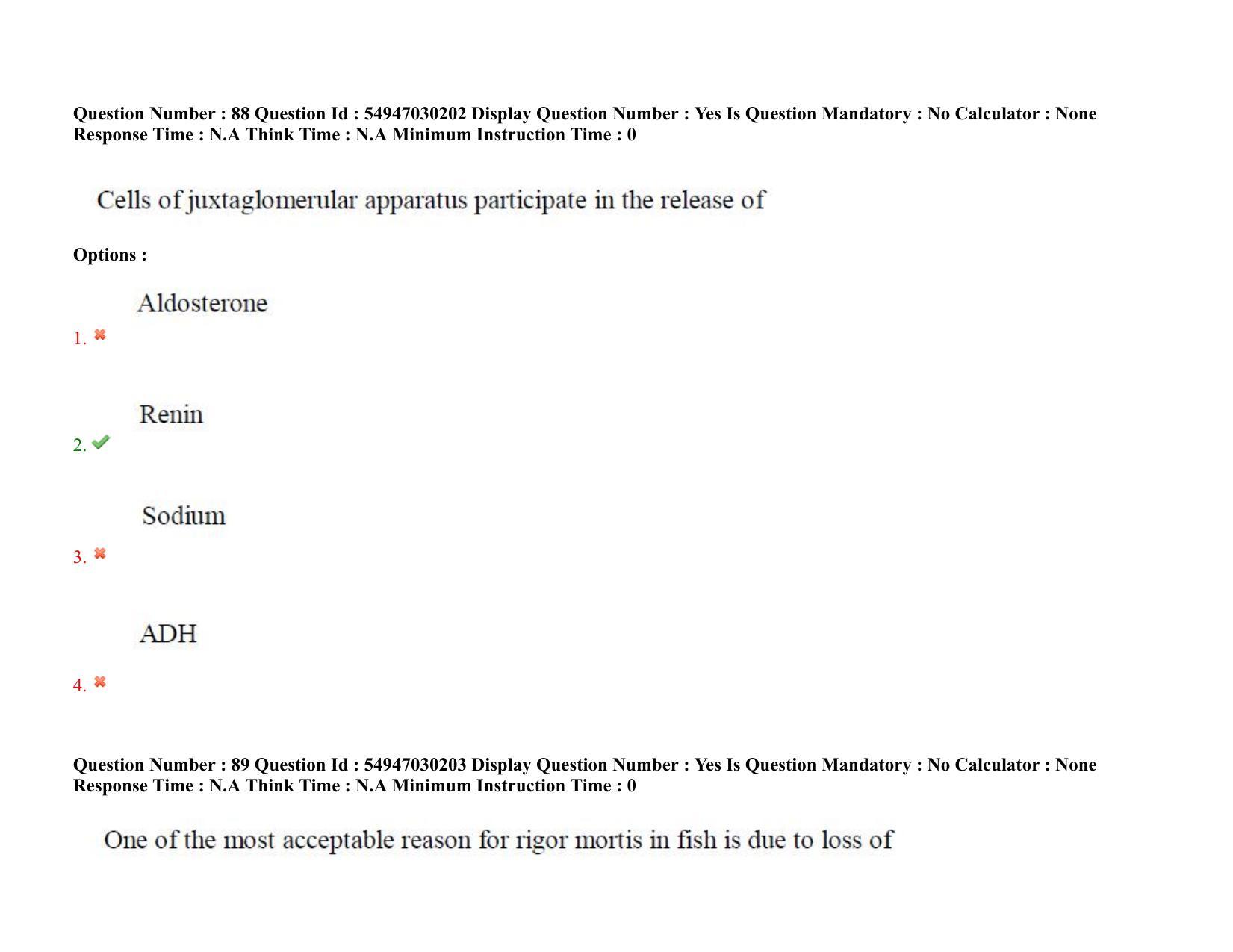 AP RCET 2022: Zoology - 19-10-2022 (Wednesday) Session-II Question Paper With keys - Page 70