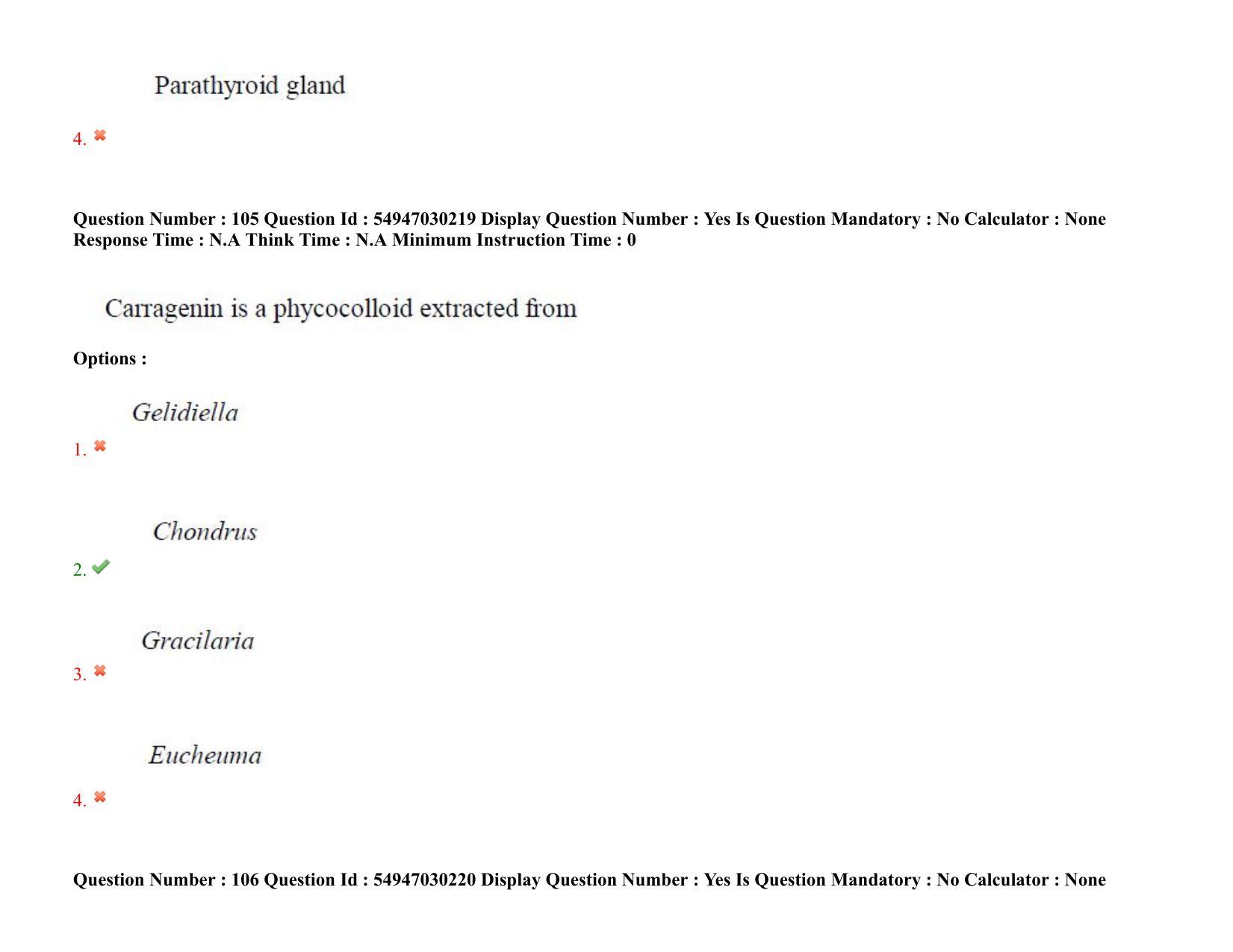 AP RCET 2022: Zoology - 19-10-2022 (Wednesday) Session-II Question Paper With keys - Page 83