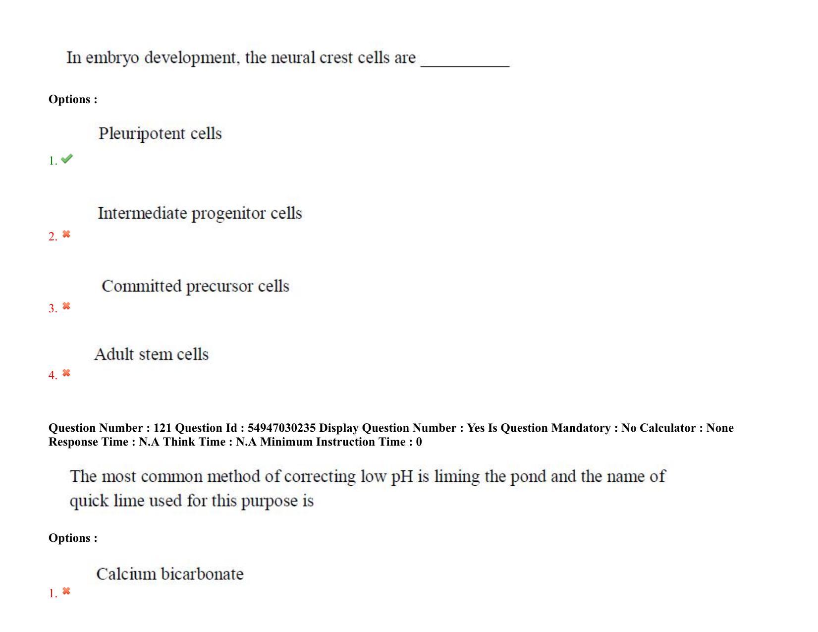 AP RCET 2022: Zoology - 19-10-2022 (Wednesday) Session-II Question Paper With keys - Page 95