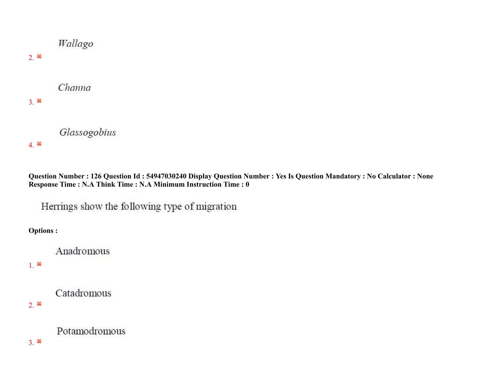 AP RCET 2022: Zoology - 19-10-2022 (Wednesday) Session-II Question Paper With keys - Page 99