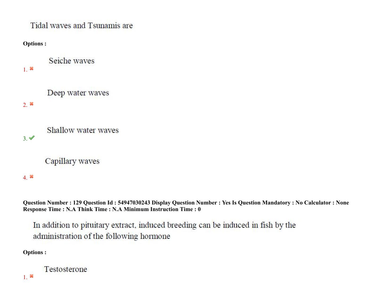 AP RCET 2022: Zoology - 19-10-2022 (Wednesday) Session-II Question Paper With keys - Page 101