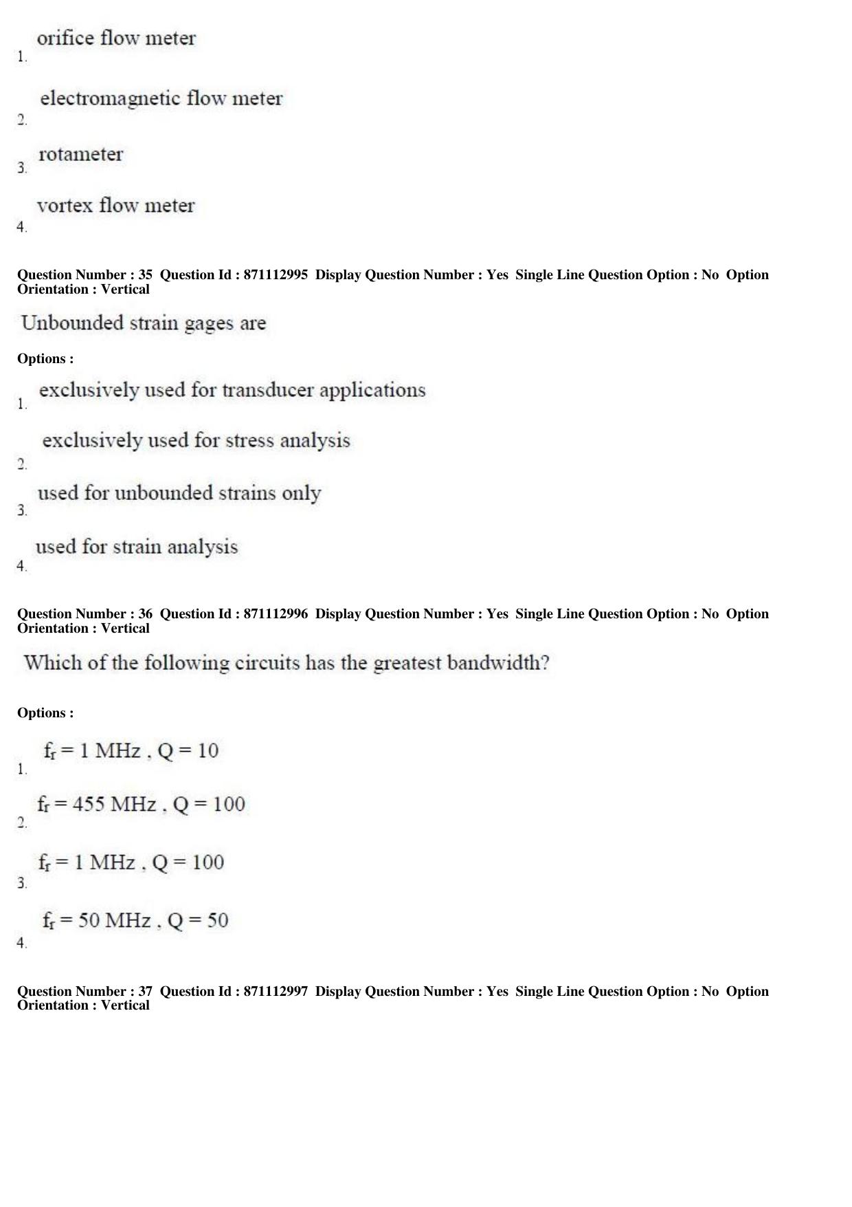 TS PGECET 2017: INSTRUMENTATION ENGINEERING Question Papers - Page 13