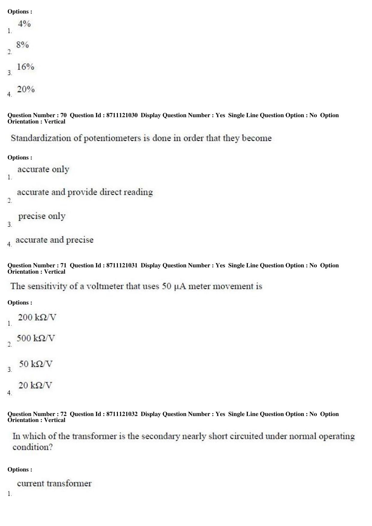 TS PGECET 2017: INSTRUMENTATION ENGINEERING Question Papers - Page 25