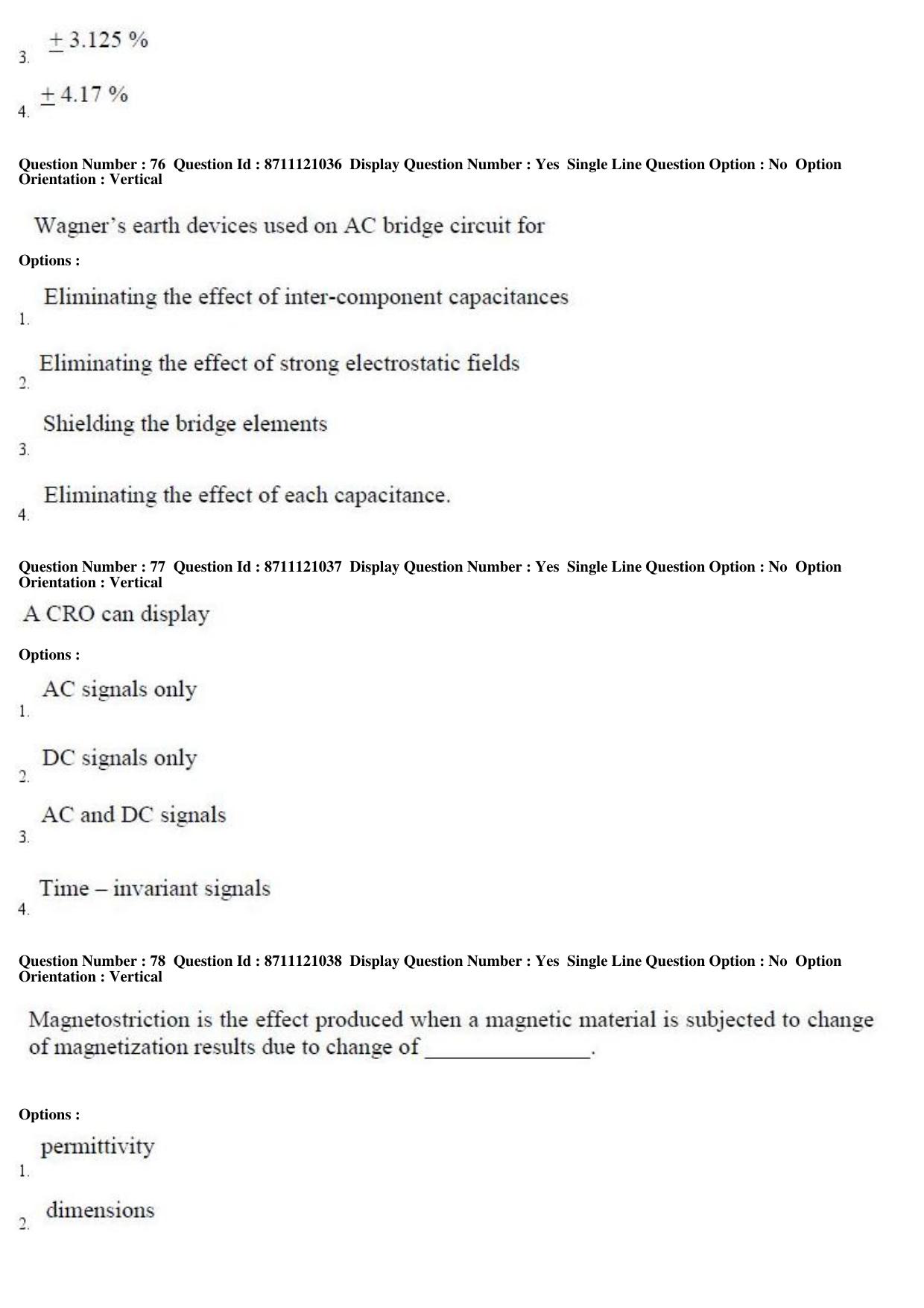 TS PGECET 2017: INSTRUMENTATION ENGINEERING Question Papers - Page 27