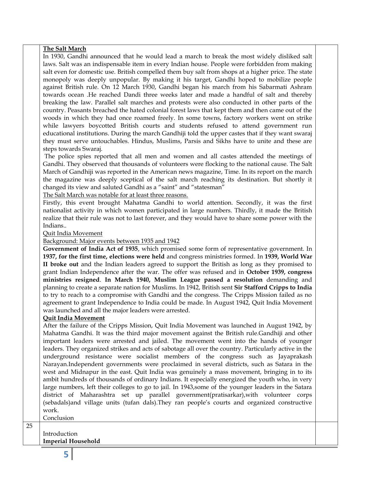 Kerala Plus Two 2020 History Model Answer Key - Page 5