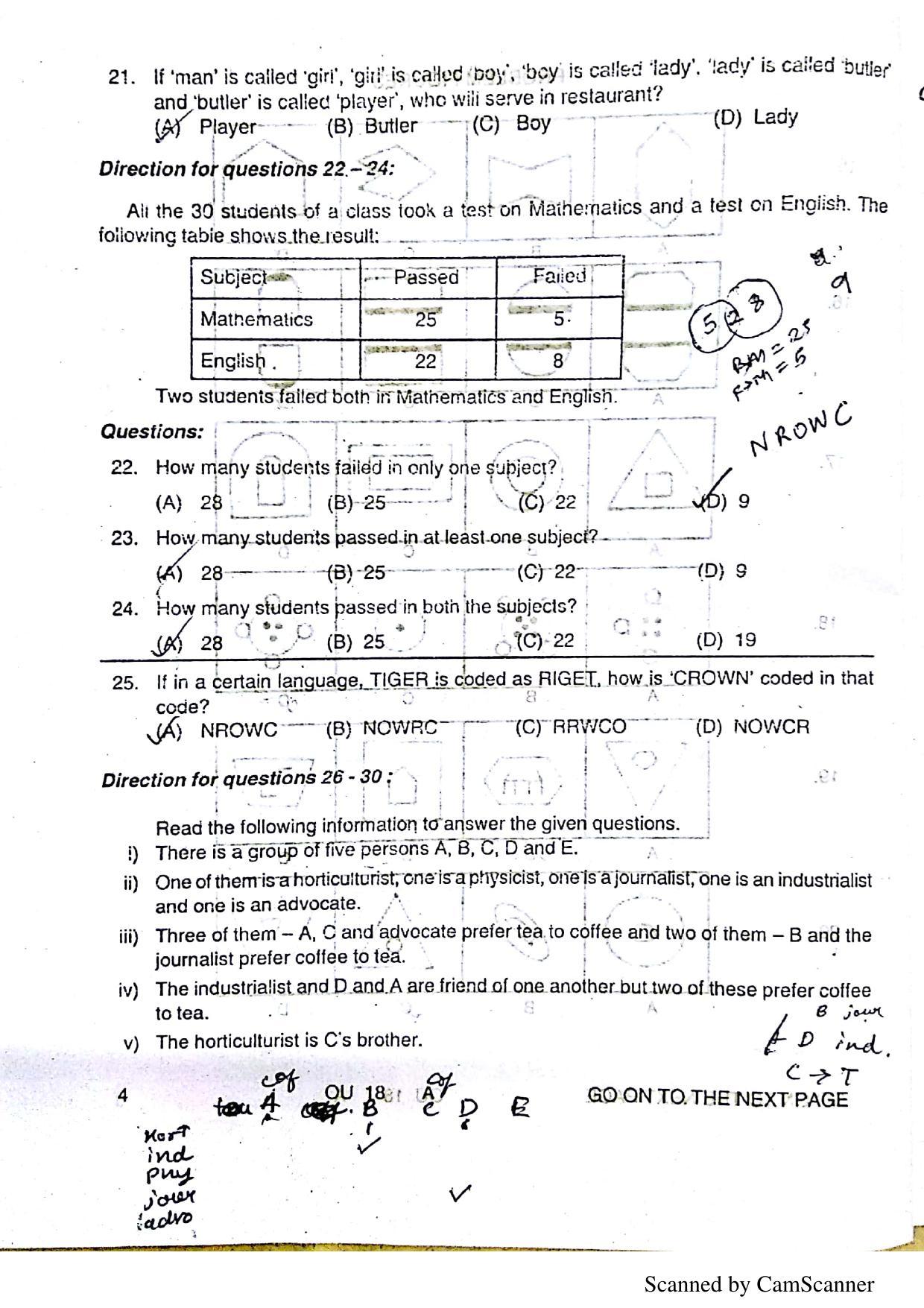 OUAT 2018 Question Paper - Page 5