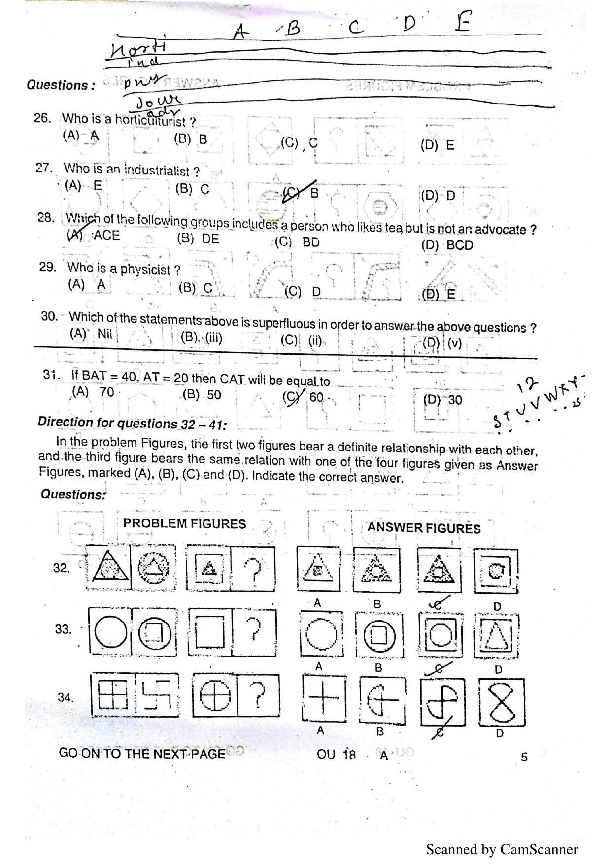 OUAT 2018 Question Paper - Page 6