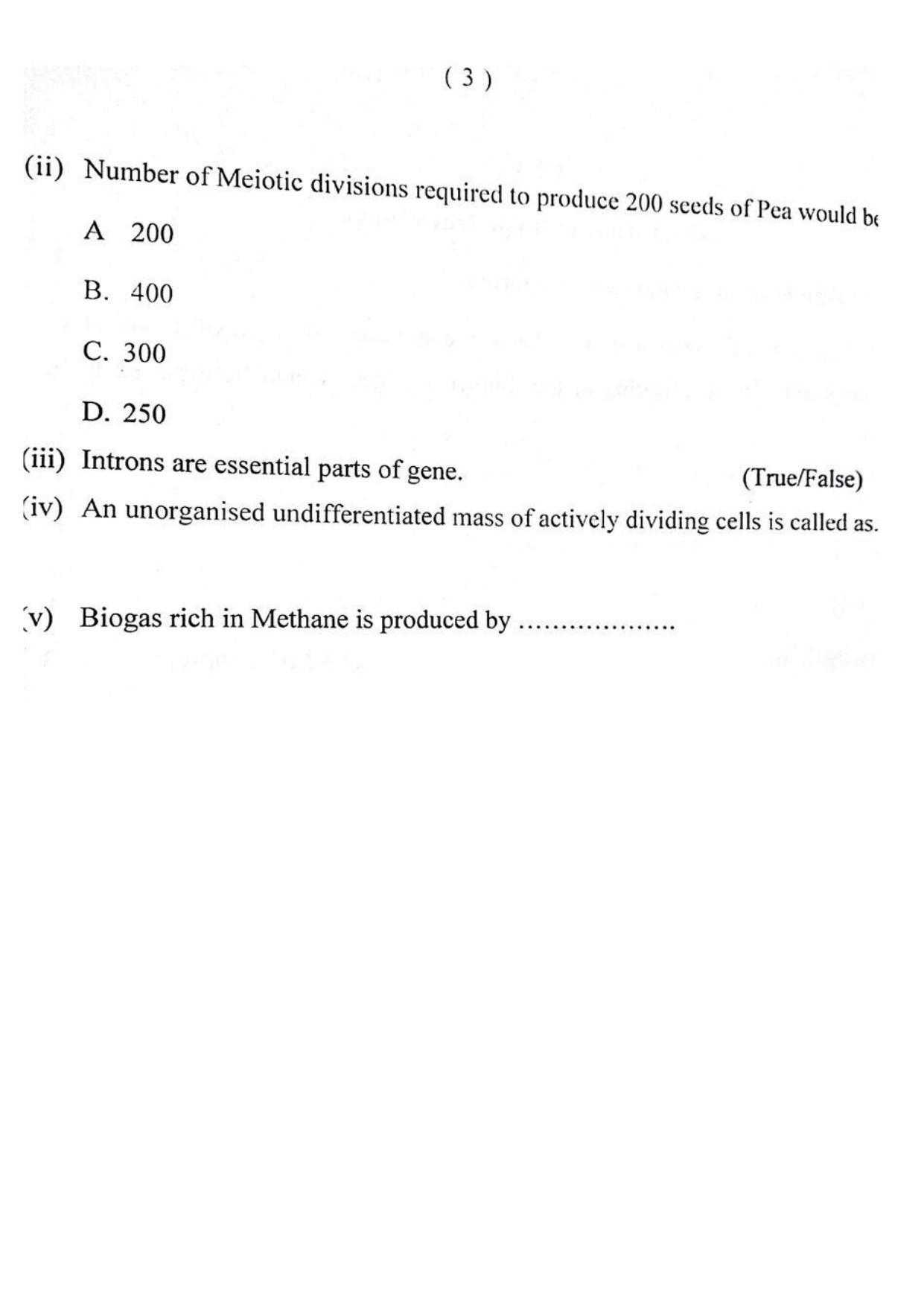 JKBOSE Class 12 Biology-Botany Question Papers 2014 (1703-X) - Page 3