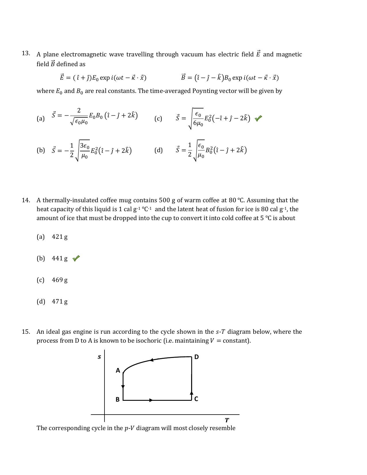 TIFR GS 2019 Physics Question Paper - Page 7