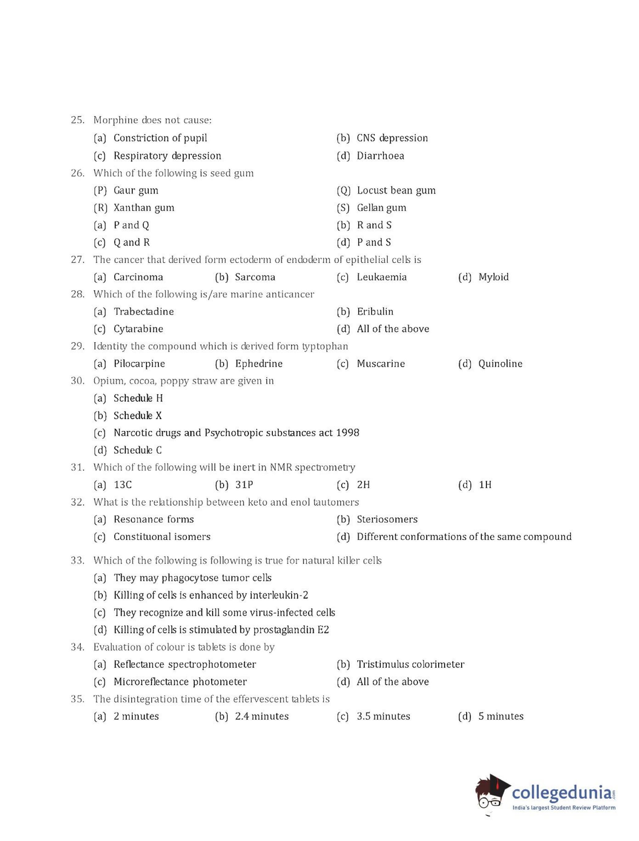GPAT 2014 Question Paper   - Page 3
