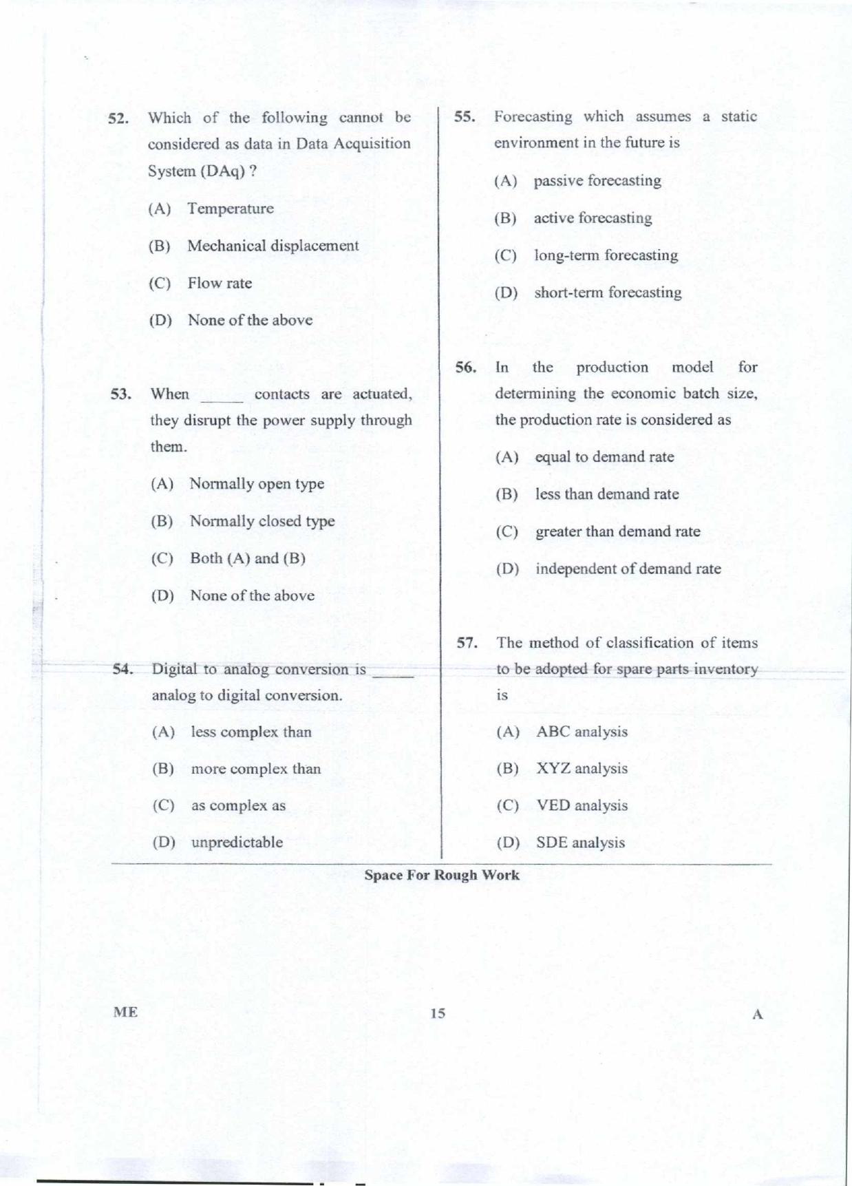 Karnataka PGCET 2018 Mechanical Sciences Question Paper - Page 15