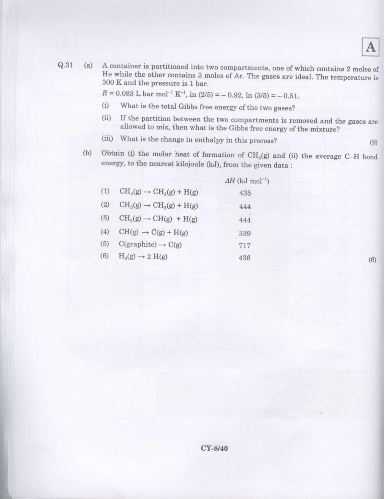 JAM 2009: CY Question Paper - Page 8