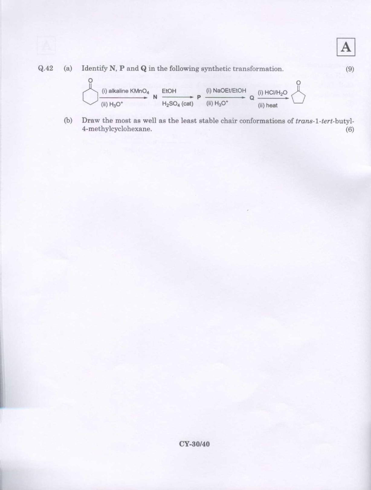 JAM 2009: CY Question Paper - Page 20
