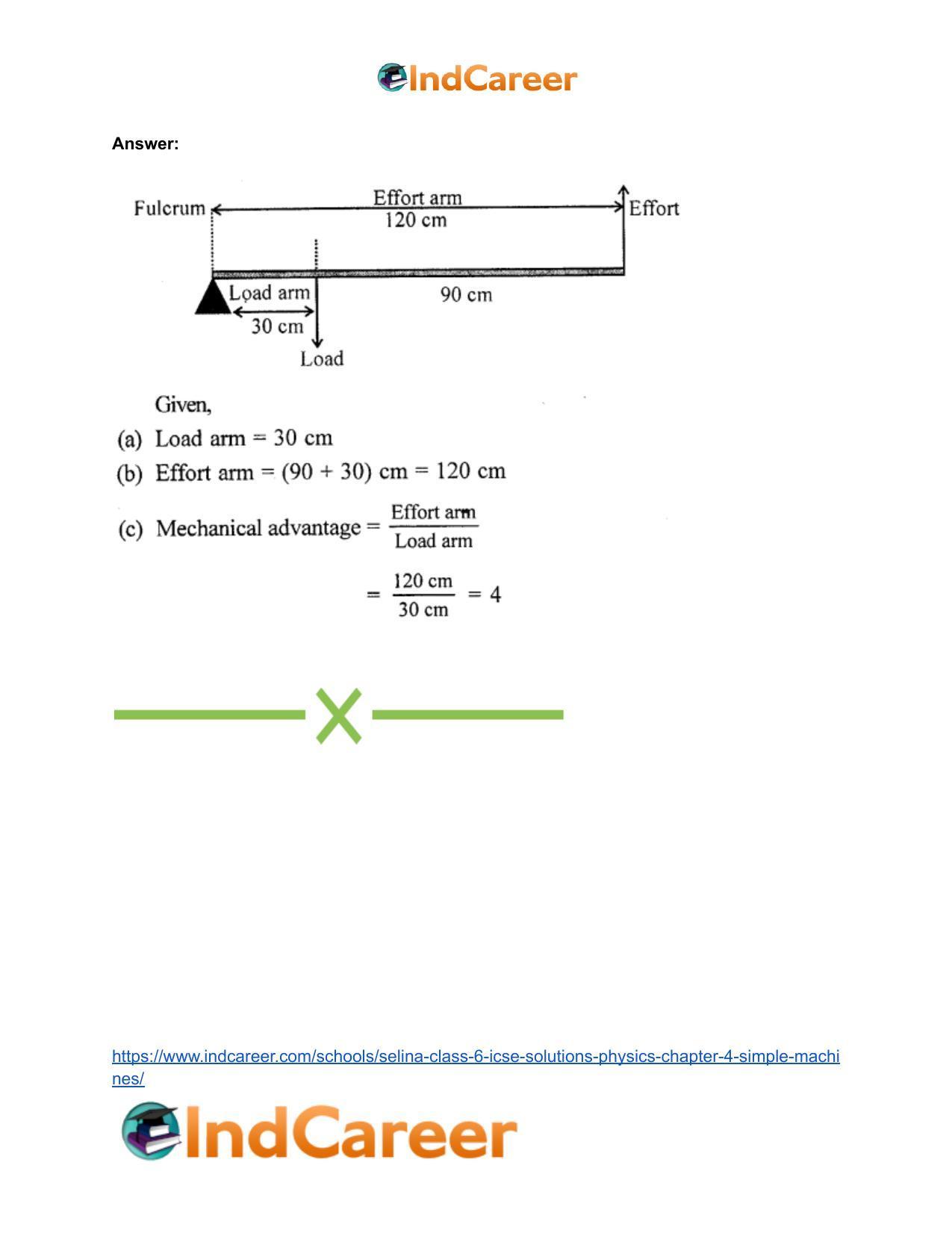 Selina Class 6 ICSE Solutions Physics : Chapter 4- Simple Machines - Page 24