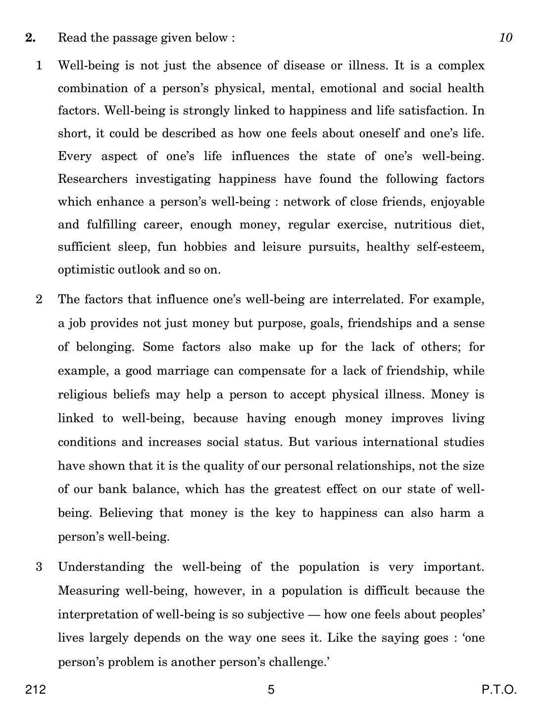 CBSE Class 12 212 ENGLISH ELECTIVE - C 2019 Compartment Question Paper - Page 5