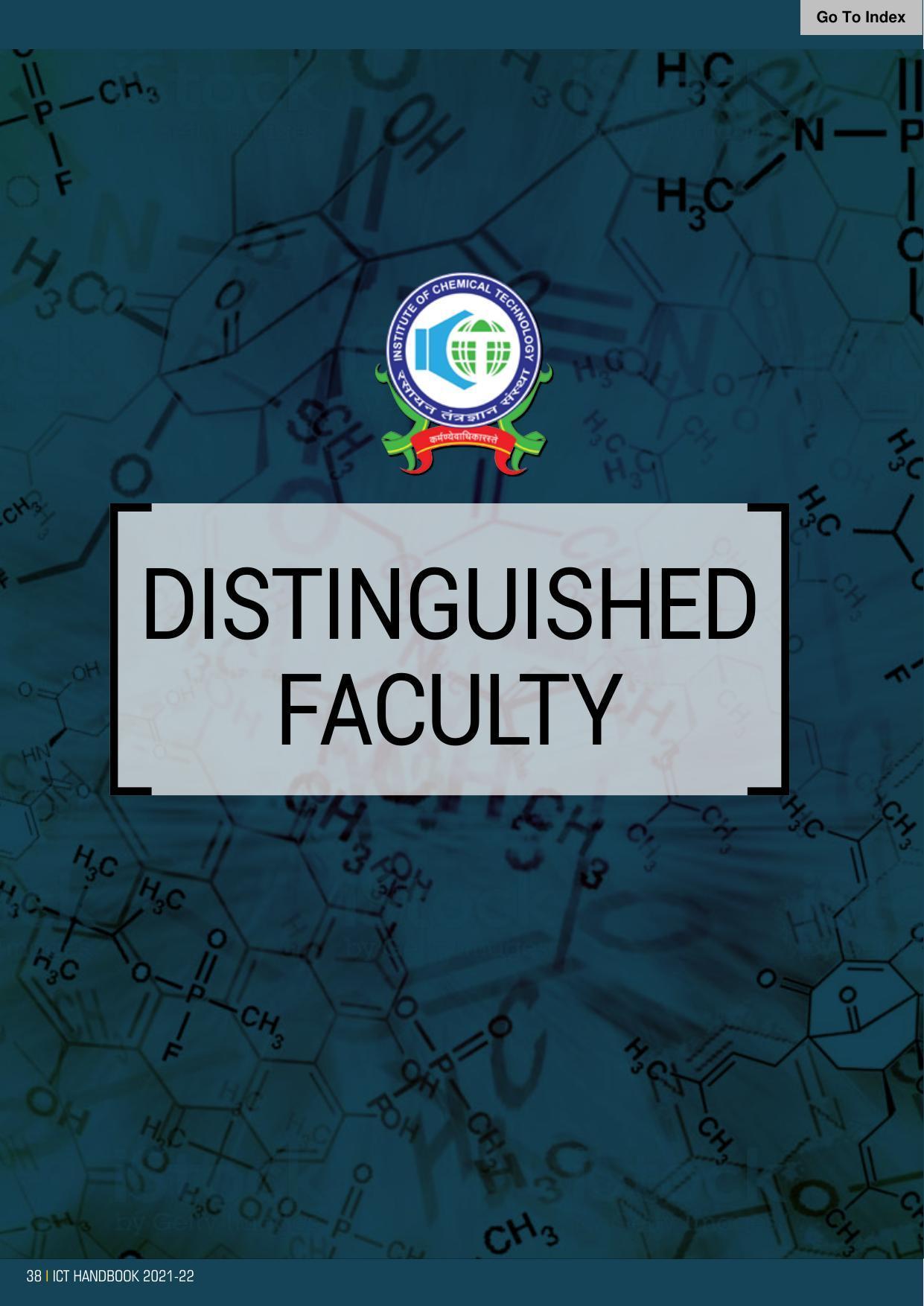 Institute of Chemical Technology (ICT), Mumbai Prospectus 2021-22 - Page 38