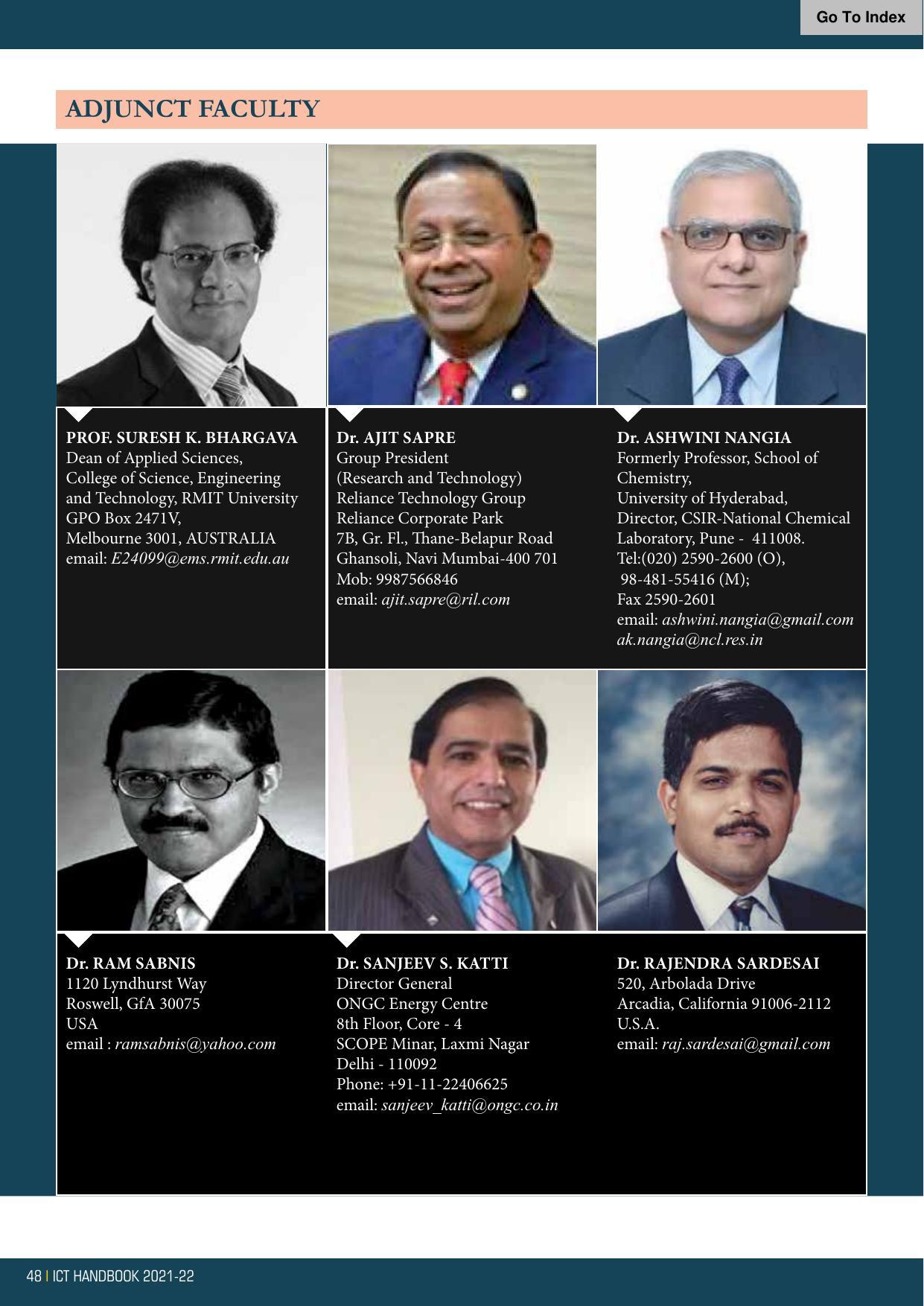 Institute of Chemical Technology (ICT), Mumbai Prospectus 2021-22 - Page 48