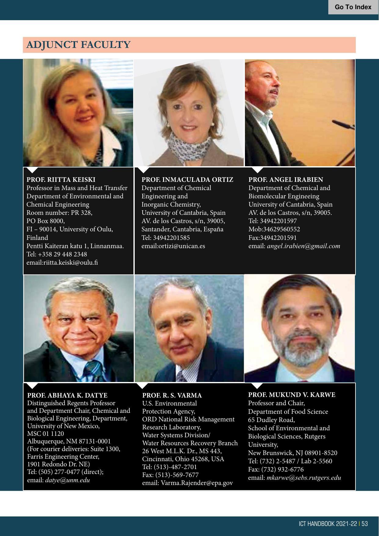 Institute of Chemical Technology (ICT), Mumbai Prospectus 2021-22 - Page 53