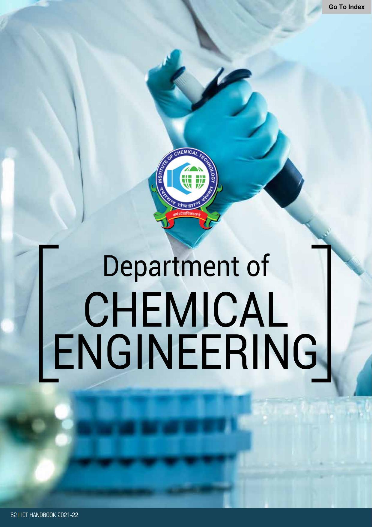 Institute of Chemical Technology (ICT), Mumbai Prospectus 2021-22 - Page 62