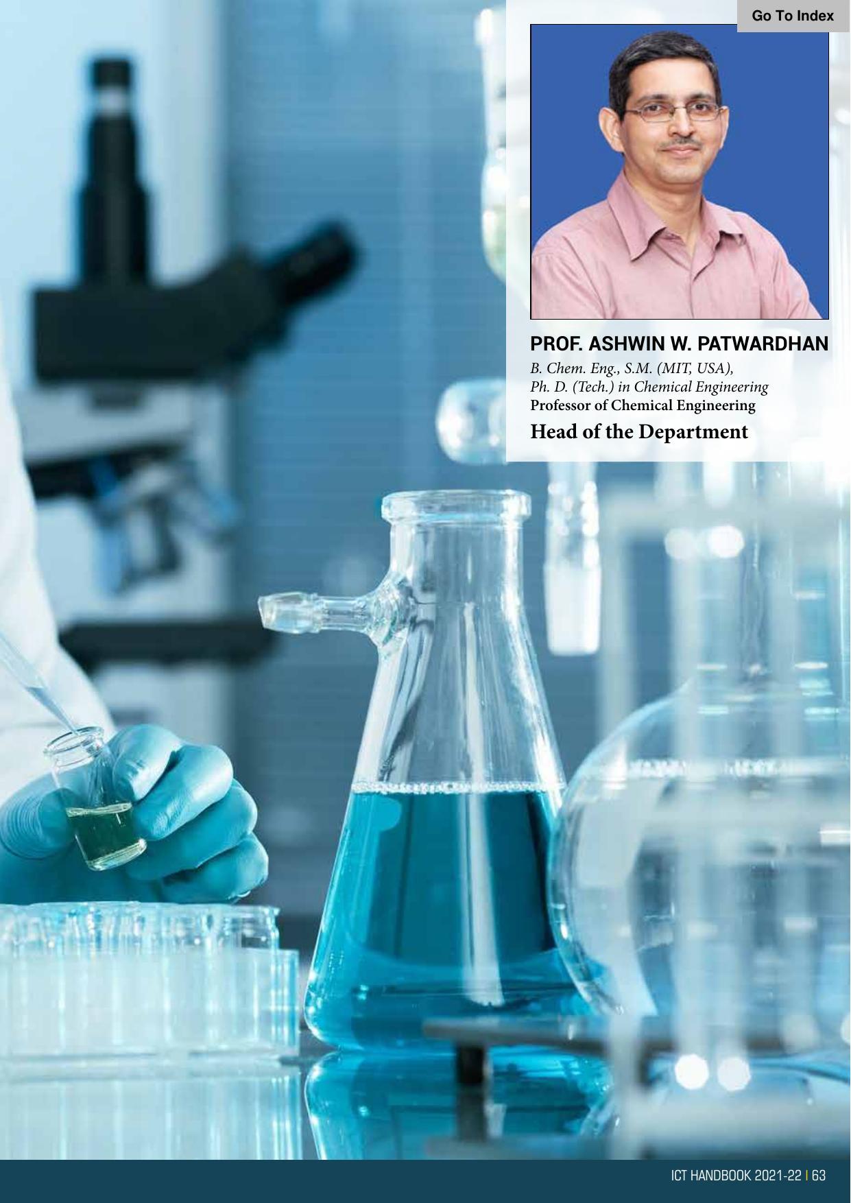 Institute of Chemical Technology (ICT), Mumbai Prospectus 2021-22 - Page 63