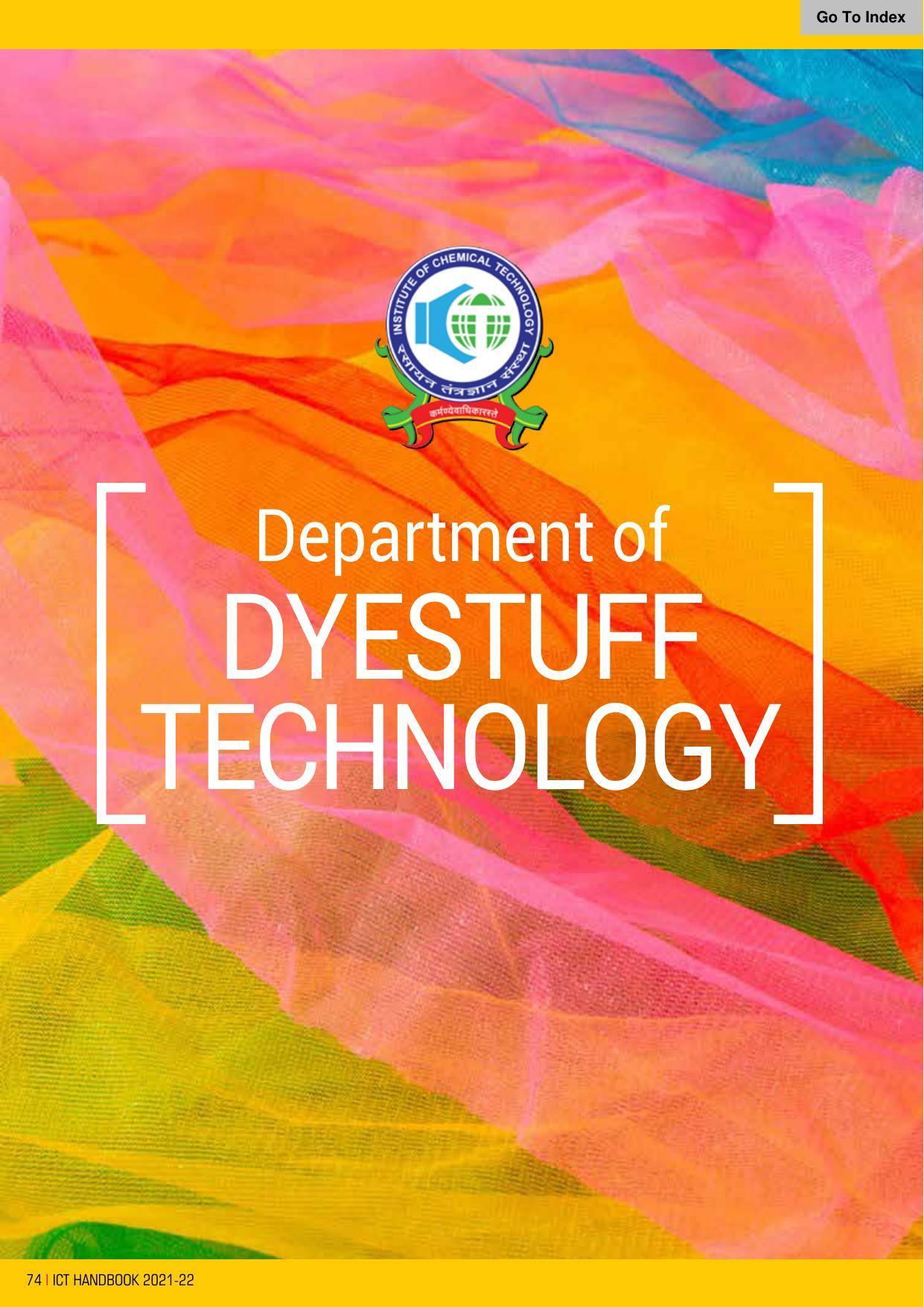 Institute of Chemical Technology (ICT), Mumbai Prospectus 2021-22 - Page 74