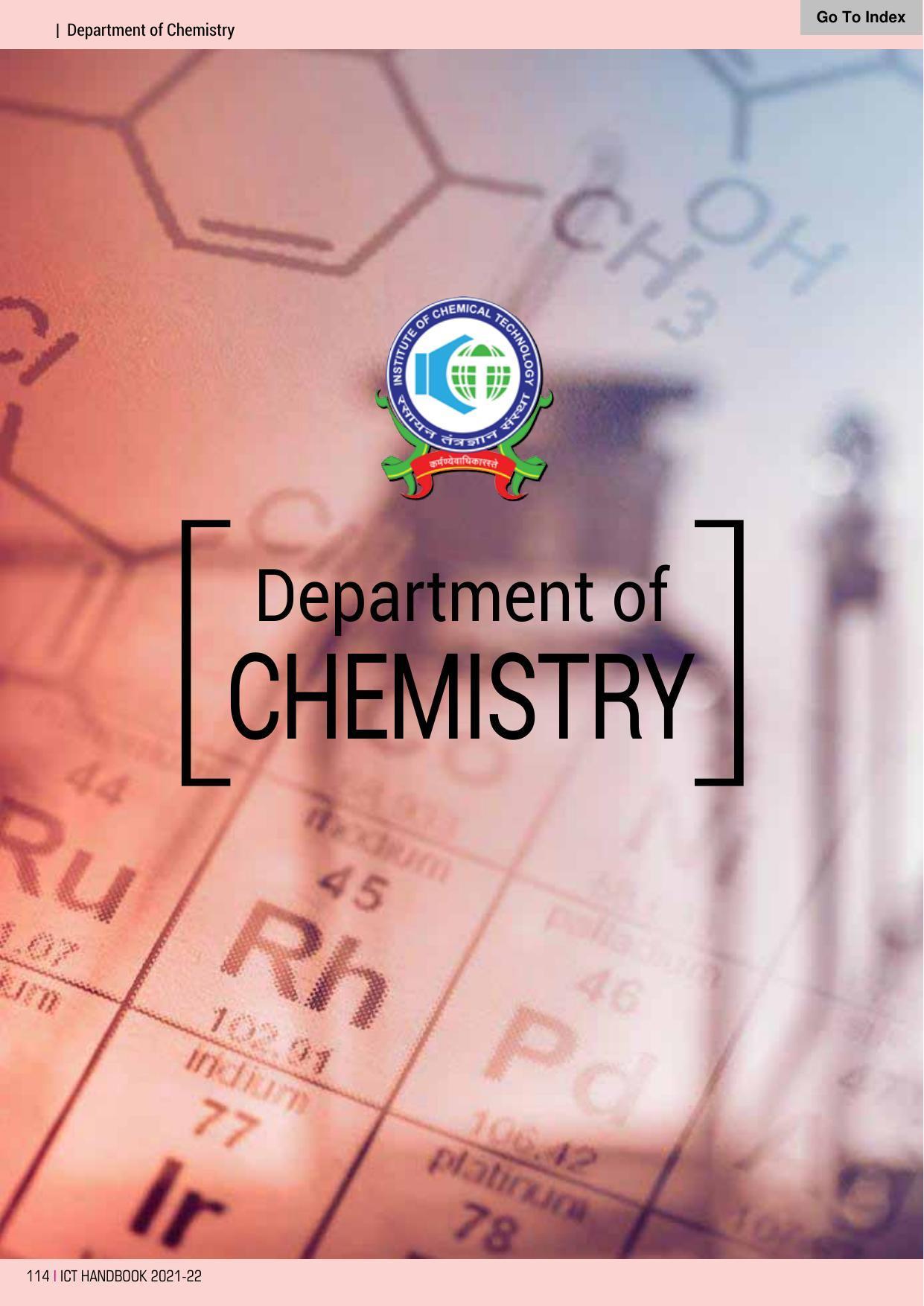 Institute of Chemical Technology (ICT), Mumbai Prospectus 2021-22 - Page 114
