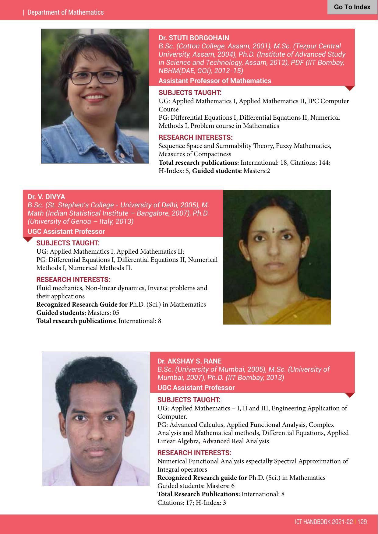 Institute of Chemical Technology (ICT), Mumbai Prospectus 2021-22 - Page 129