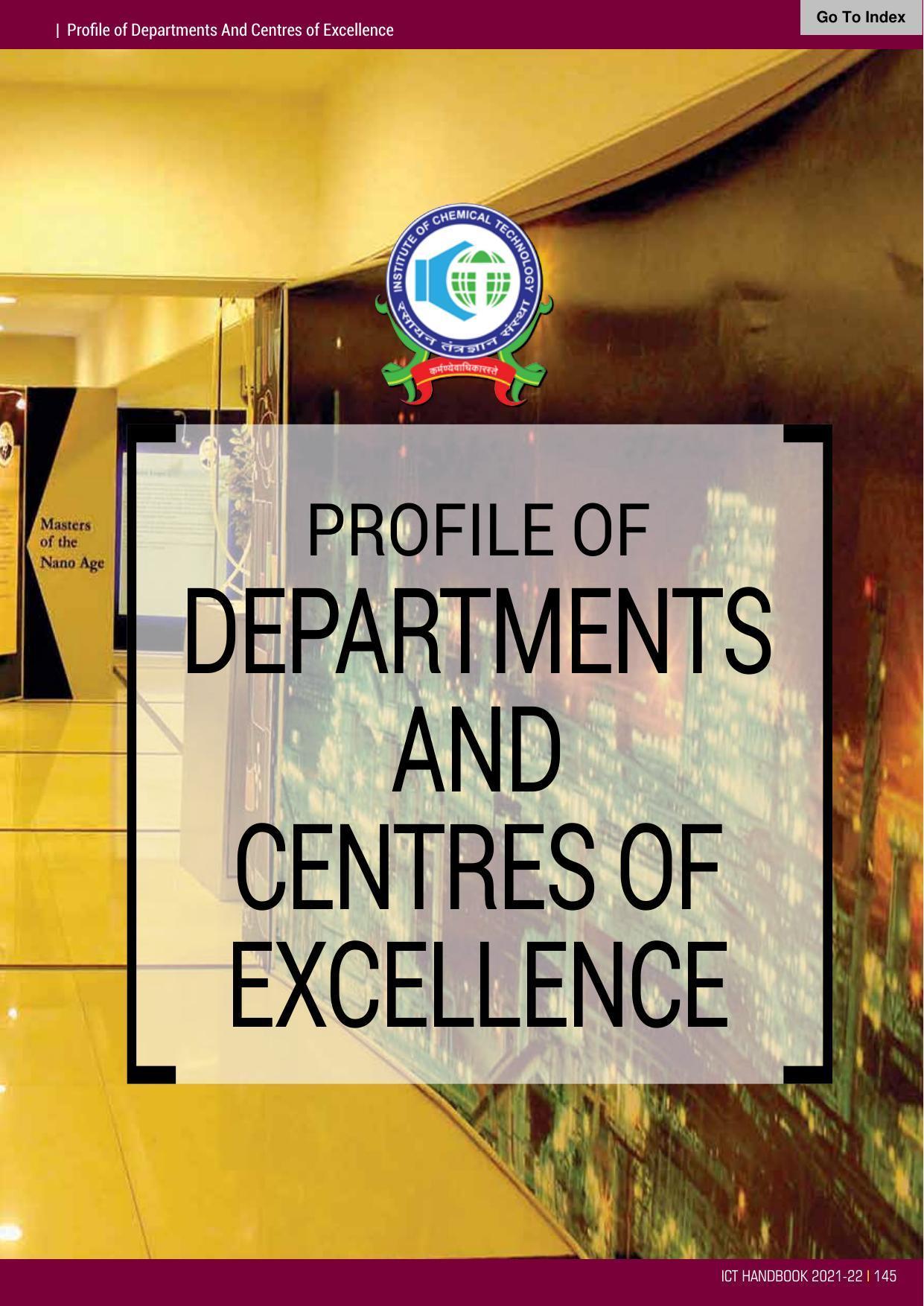 Institute of Chemical Technology (ICT), Mumbai Prospectus 2021-22 - Page 145
