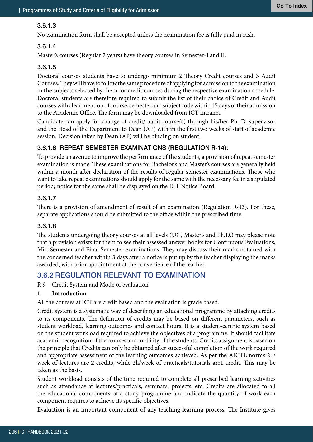 Institute of Chemical Technology (ICT), Mumbai Prospectus 2021-22 - Page 206