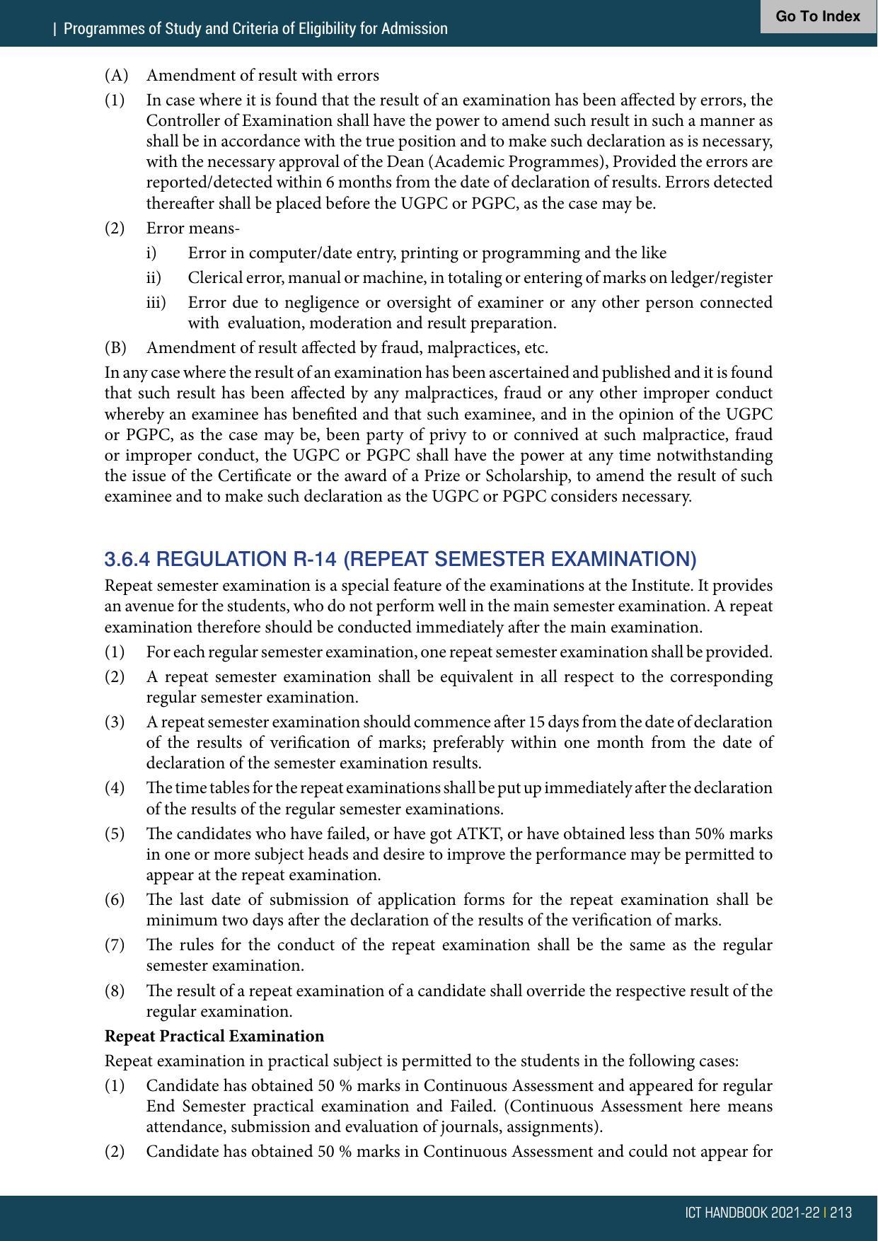 Institute of Chemical Technology (ICT), Mumbai Prospectus 2021-22 - Page 213