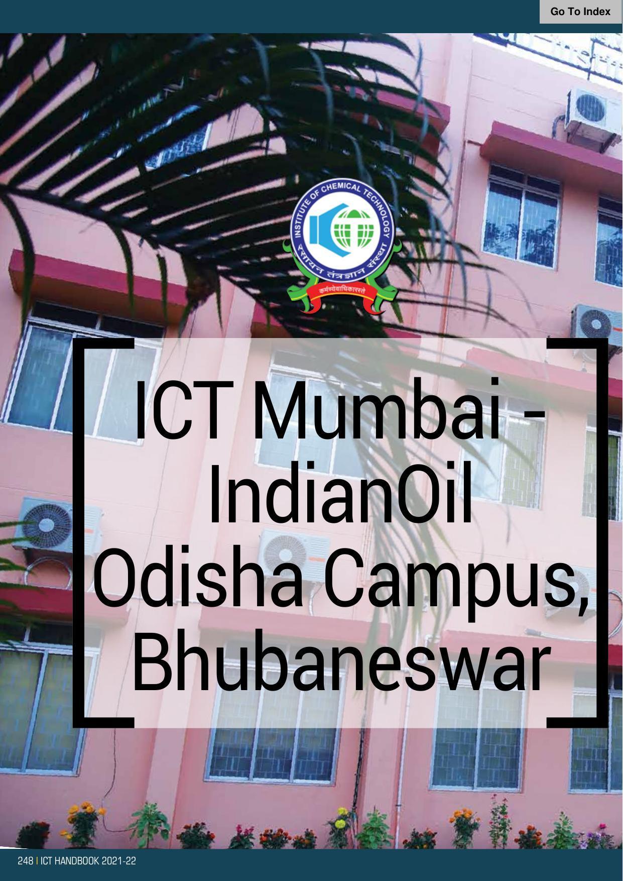 Institute of Chemical Technology (ICT), Mumbai Prospectus 2021-22 - Page 248