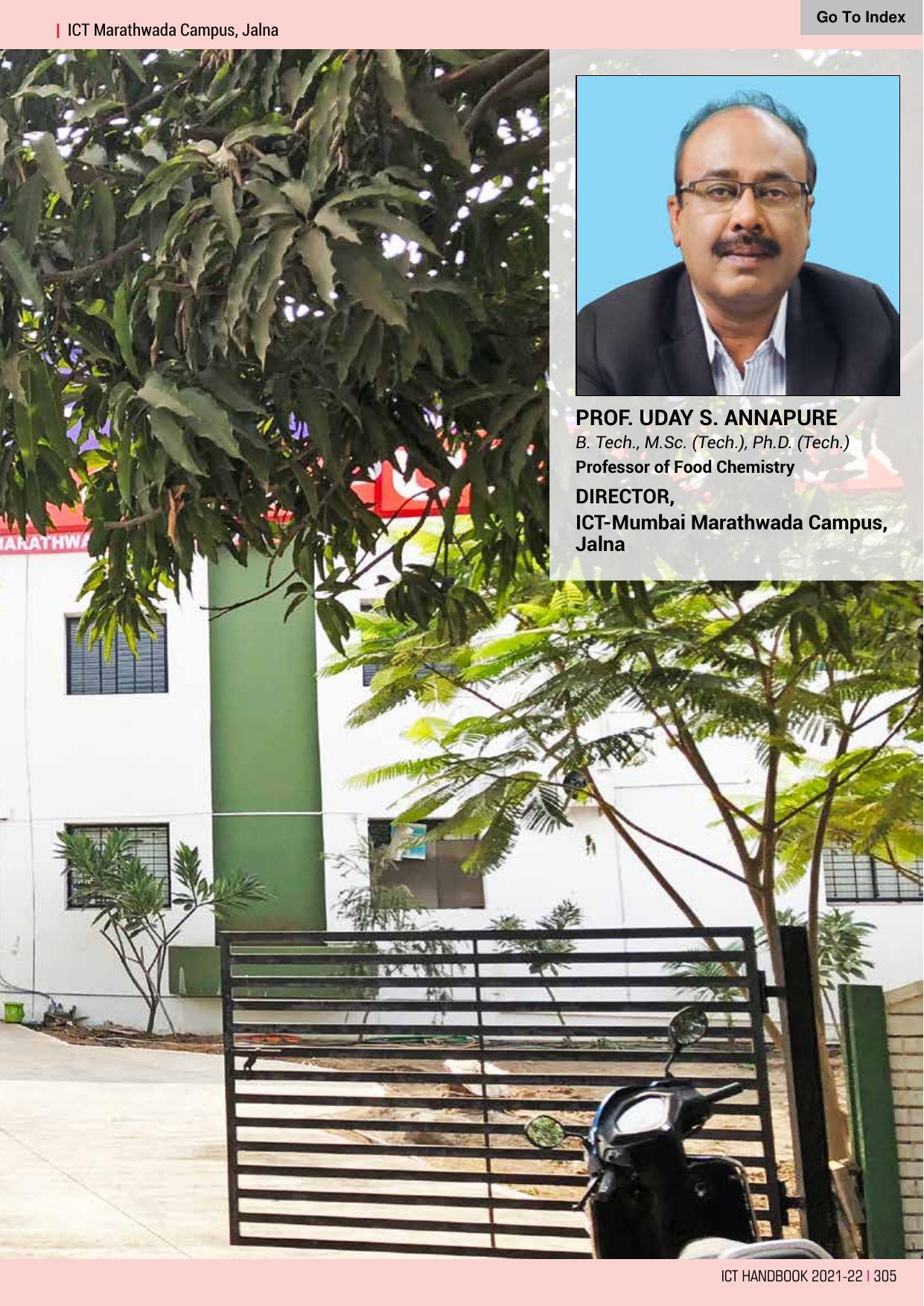 Institute of Chemical Technology (ICT), Mumbai Prospectus 2021-22 - Page 305