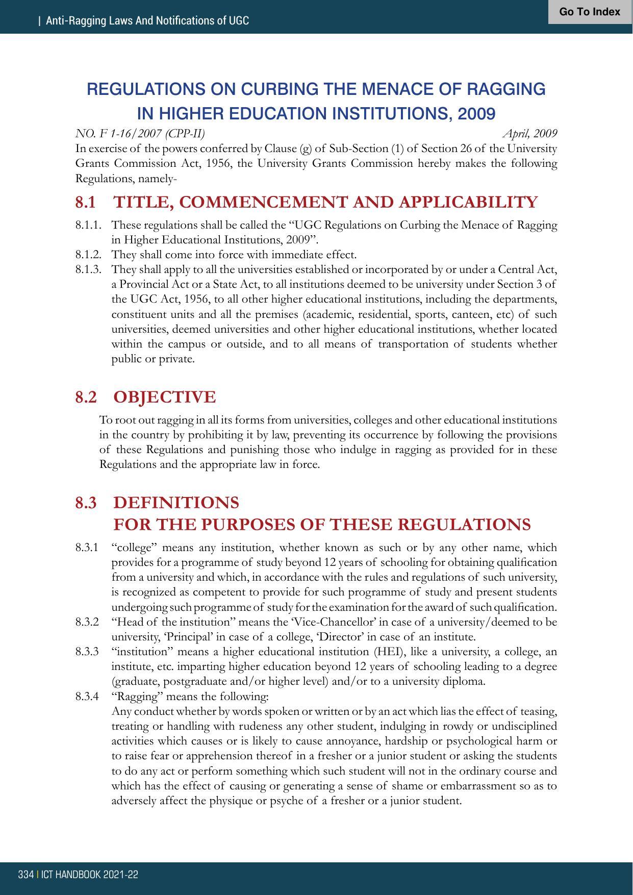 Institute of Chemical Technology (ICT), Mumbai Prospectus 2021-22 - Page 334