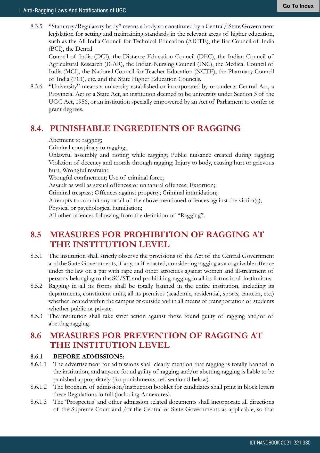 Institute of Chemical Technology (ICT), Mumbai Prospectus 2021-22 - Page 335