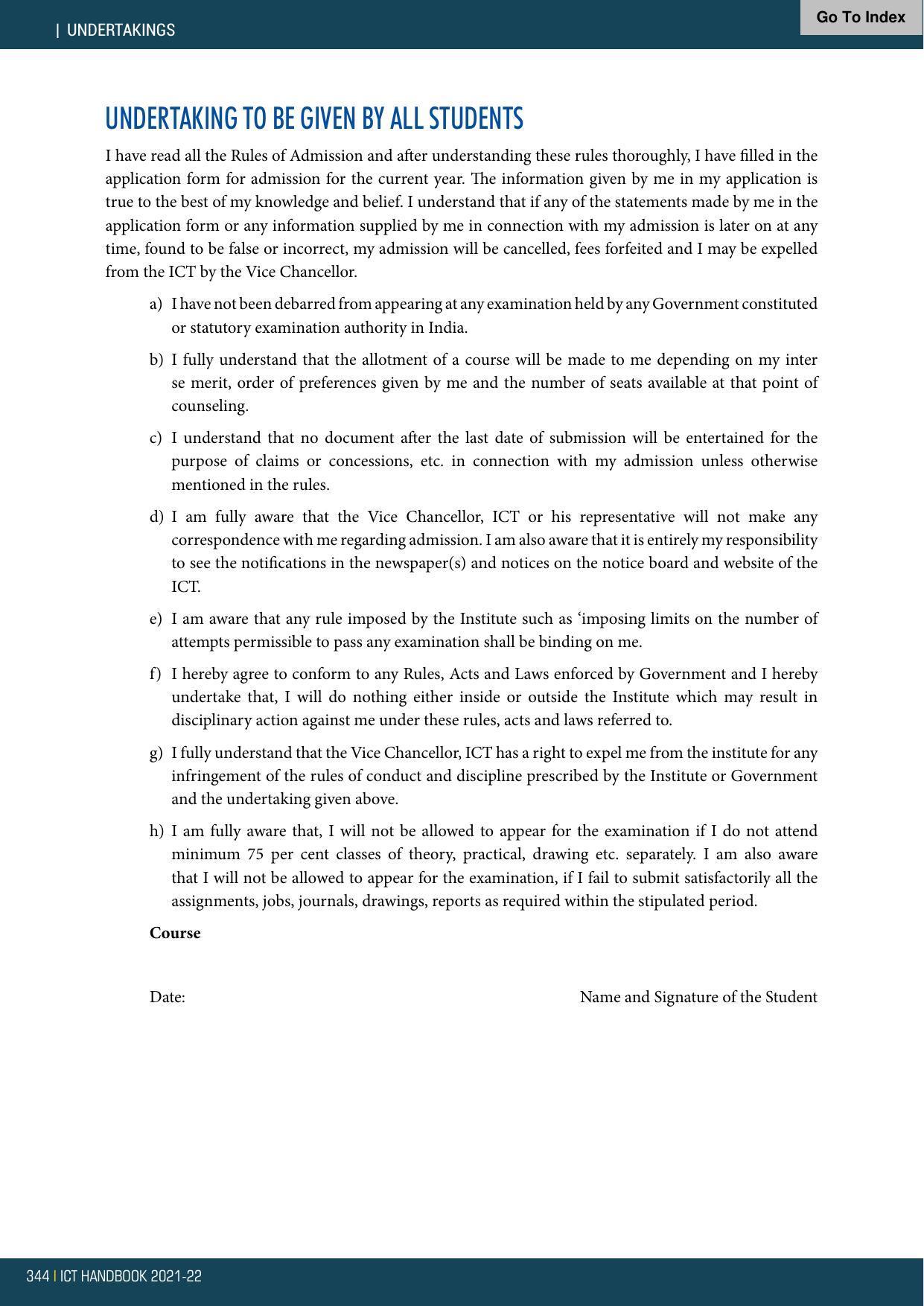 Institute of Chemical Technology (ICT), Mumbai Prospectus 2021-22 - Page 344