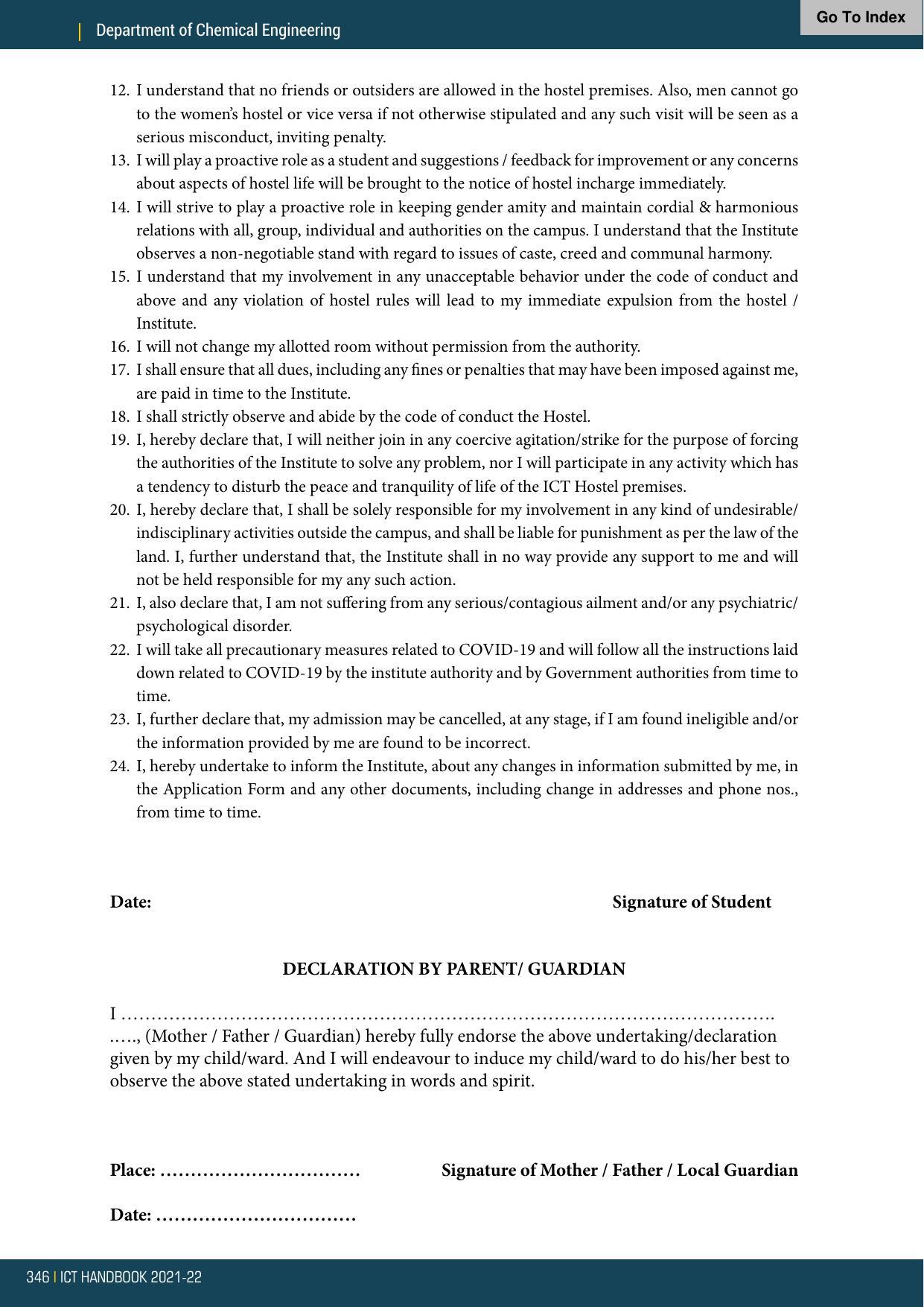 Institute of Chemical Technology (ICT), Mumbai Prospectus 2021-22 - Page 346