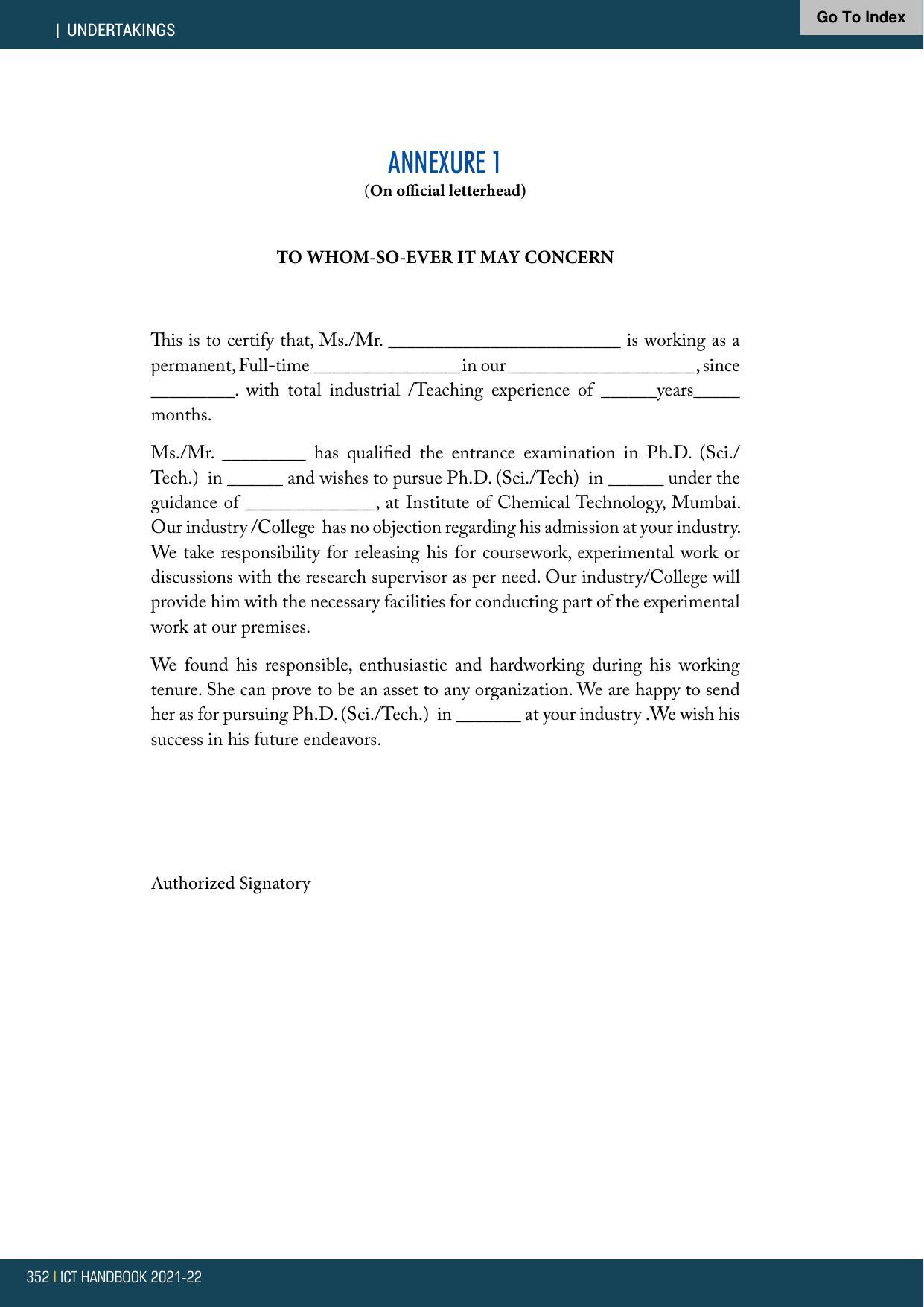Institute of Chemical Technology (ICT), Mumbai Prospectus 2021-22 - Page 352