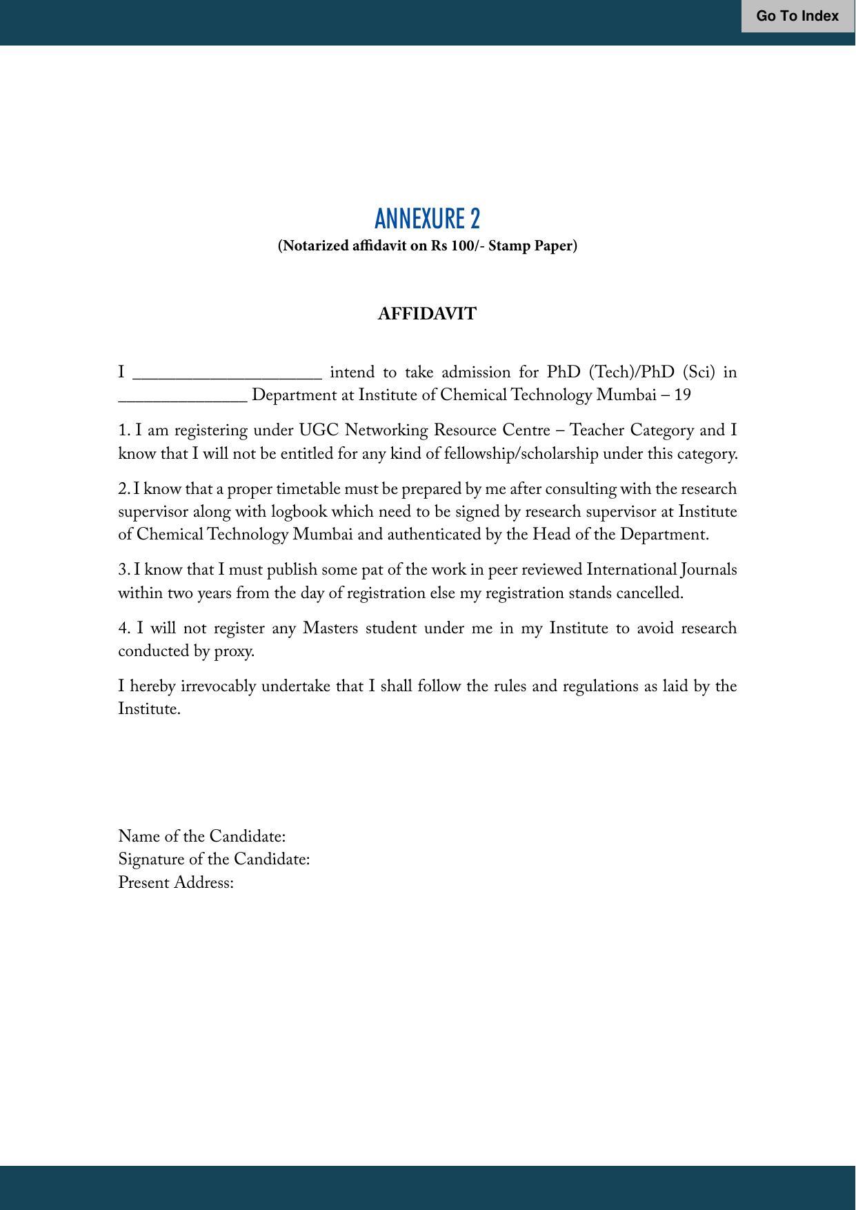 Institute of Chemical Technology (ICT), Mumbai Prospectus 2021-22 - Page 353