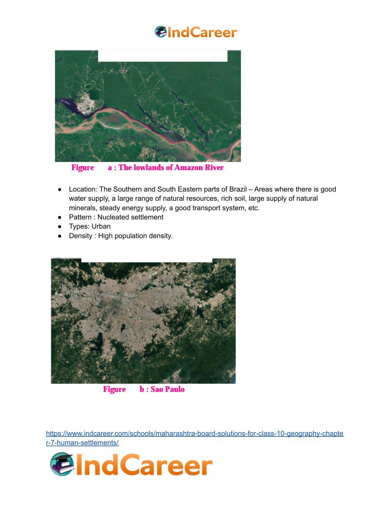 Maharashtra Board Solutions for Class 10- Geography: Chapter 7- Human Settlements - Page 21