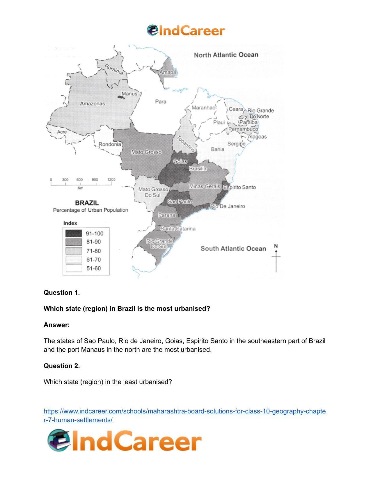Maharashtra Board Solutions for Class 10- Geography: Chapter 7- Human Settlements - Page 23